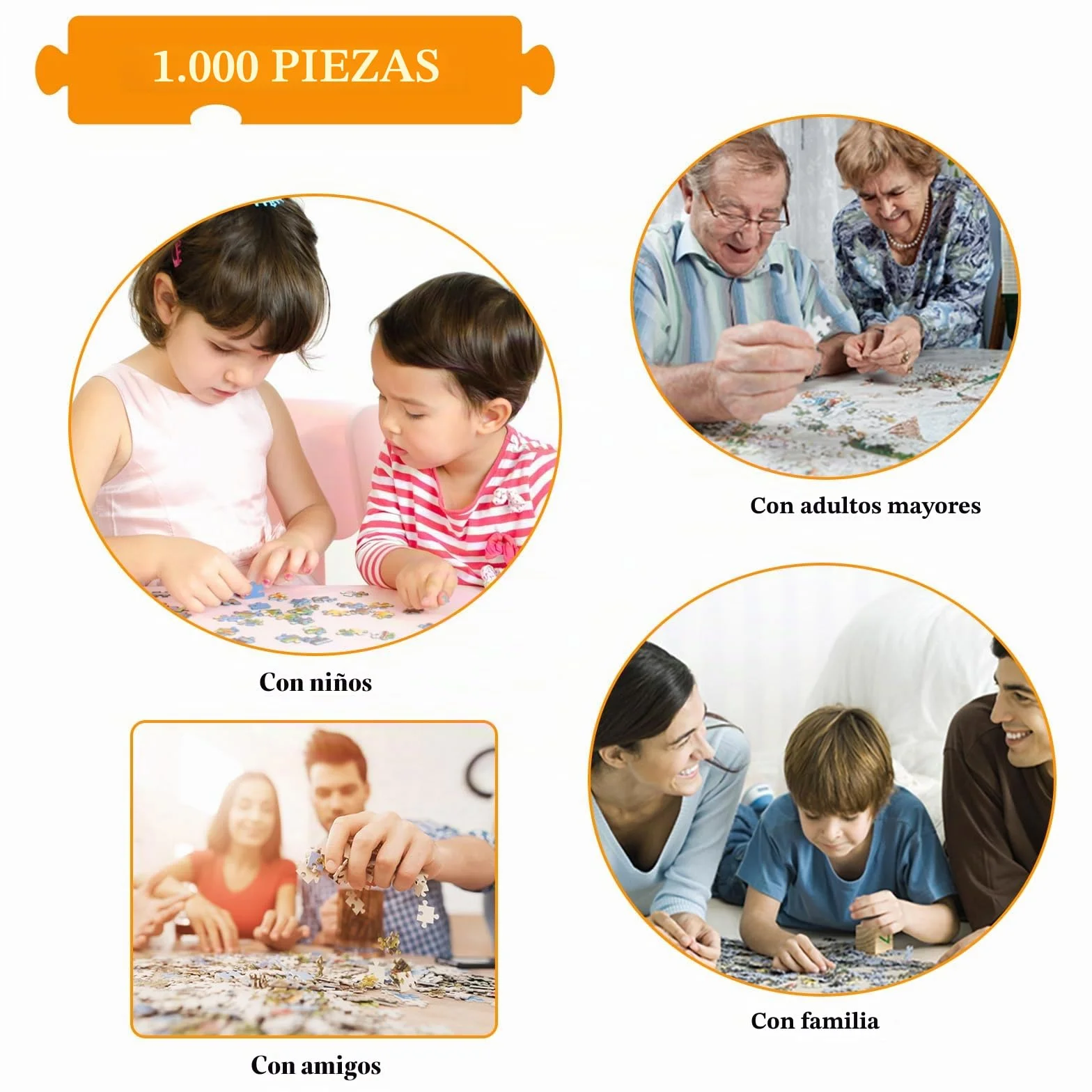 Puzzle de 1000 Piezas, Puzzle para Adultos, un desafiante acertijo, Juegos de Rompecabezas para Toda la Familia, Regalos para Mujeres, Regalos para Hombres, Tema: gallinero