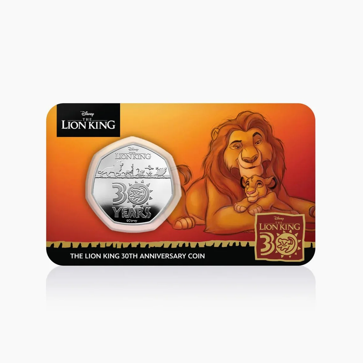 FANTASY CLUB Moneda 30º Aniversario de El Rey León Coleccionable de 29.5 mm – Edición 2024 un Homenaje a un Clásico de Disney