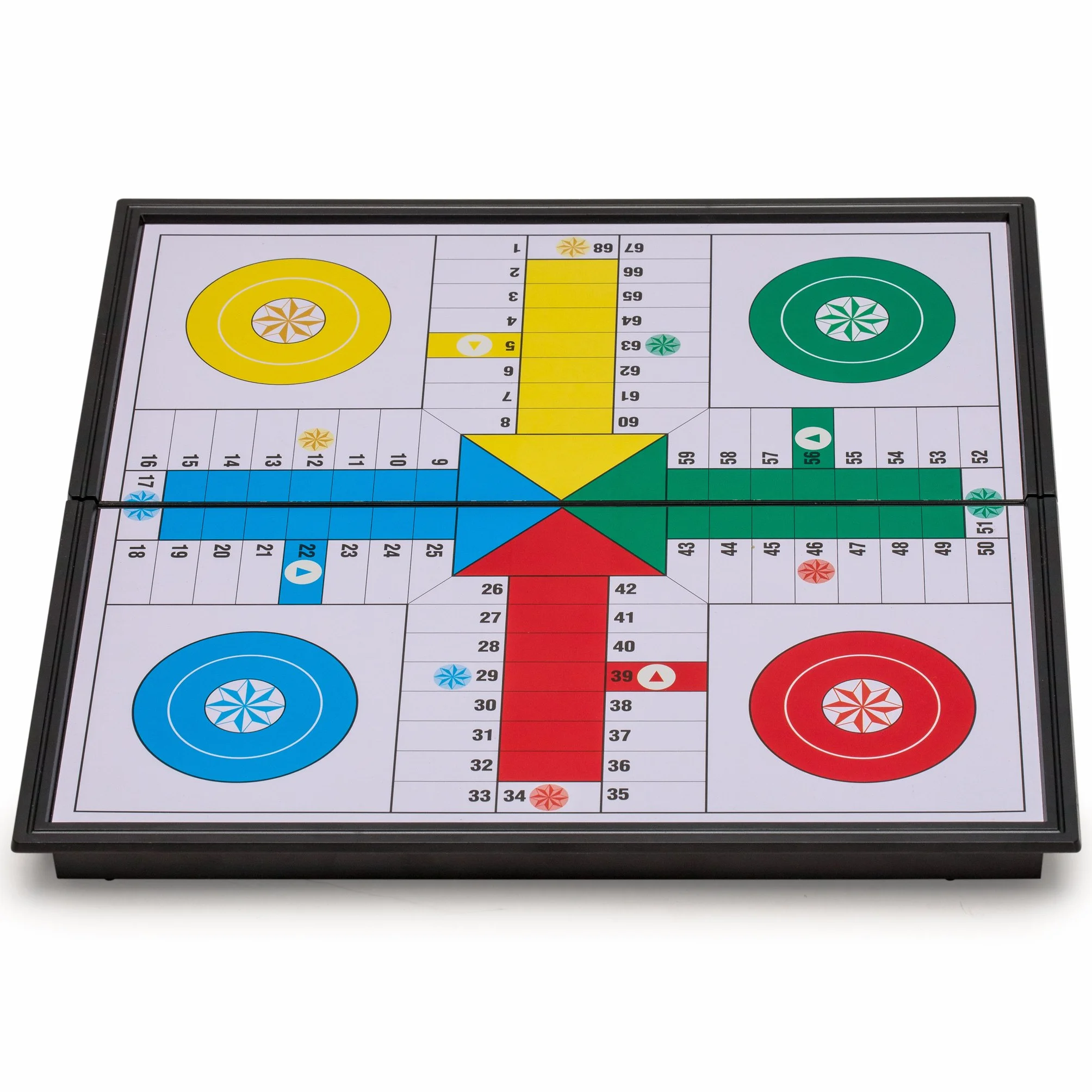 Ludo Magnético Plegable de Viaje Mini Juego de Tablero 25 cm - Juego de Estrategia Clásico Portátil