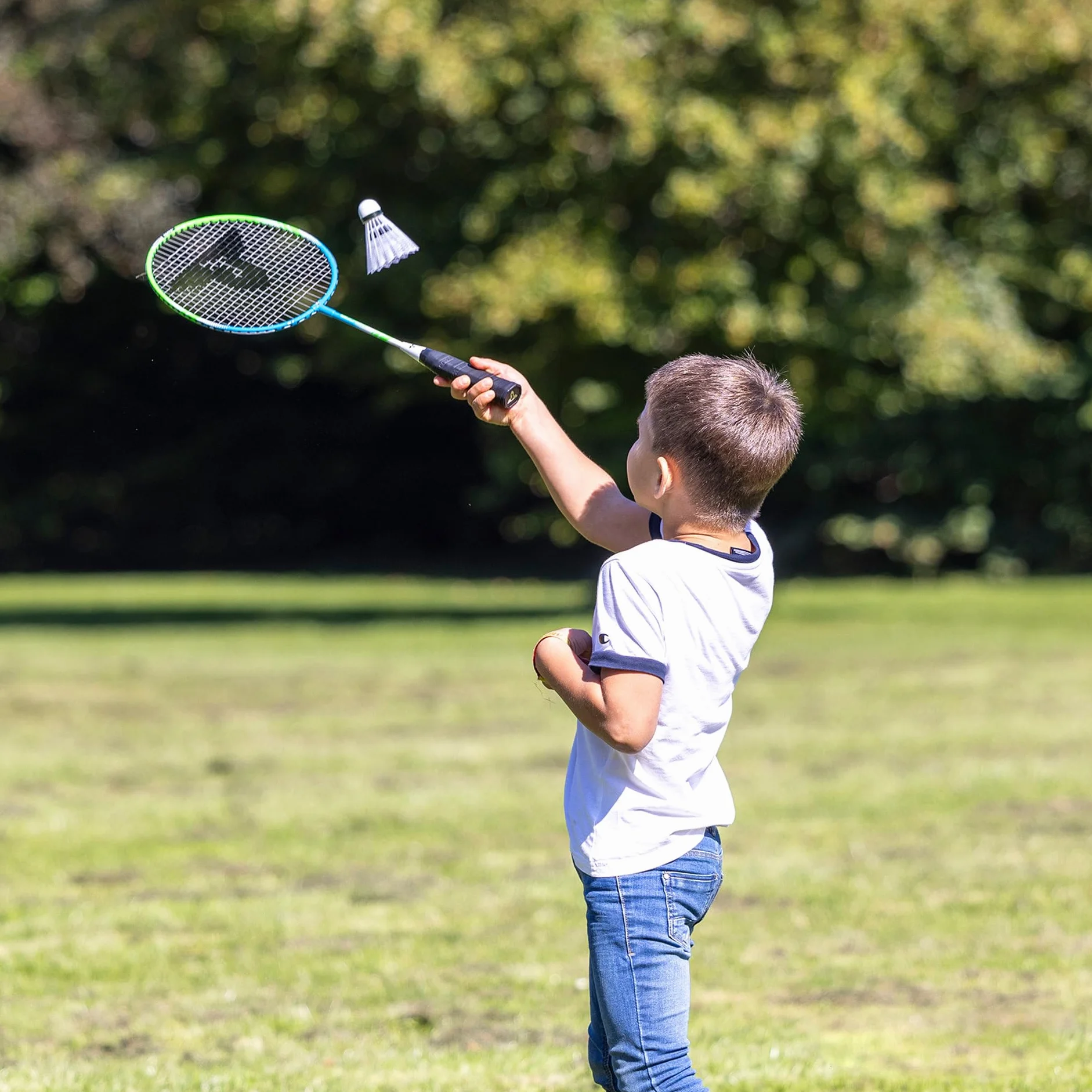 Talbot-Torro Set de bádminton Infantil 2 Raquetas 53 cm 2 Volantes Bolsa de Transporte