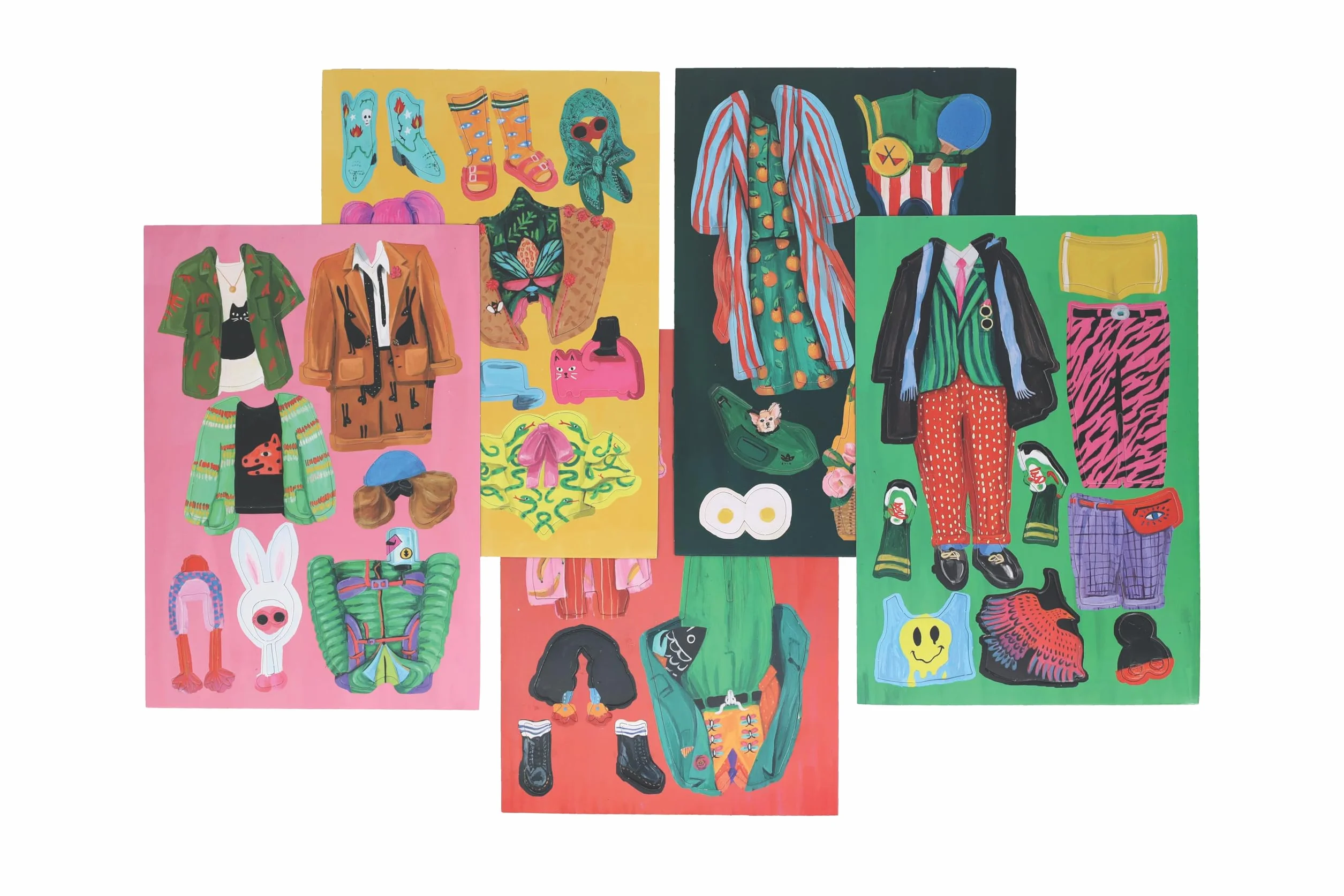 Chronicle Books Fearless Fashion Magnetic Dolls | Mix-N-Match Set | 4 Dolls, 50 Pieces, Thousands of Combinations