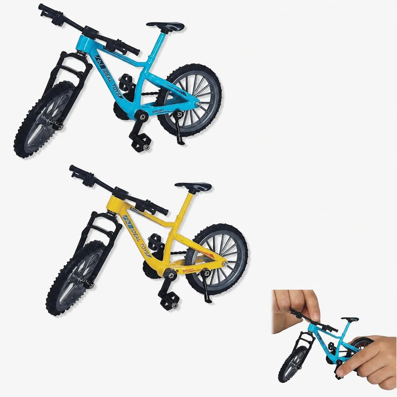 2 Piezas Finger BMX - Finger Bicicleta - Mini Bicicleta - Ideal para Amantes del Modelismo，Regalos De DevolucióN De Boda para NiñOs, Accesorios De FotografíA