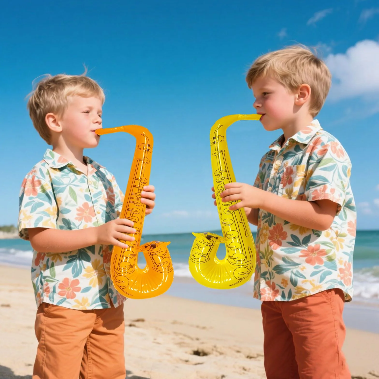 3 Piezas Instrumentos Inflables Saxofón Hinchables para Niños Adultos, 70 cm Saxofón de Juguete Inflable Party, Accesorios de Globos de Instrumentos Musicales para Festivales Fiesta