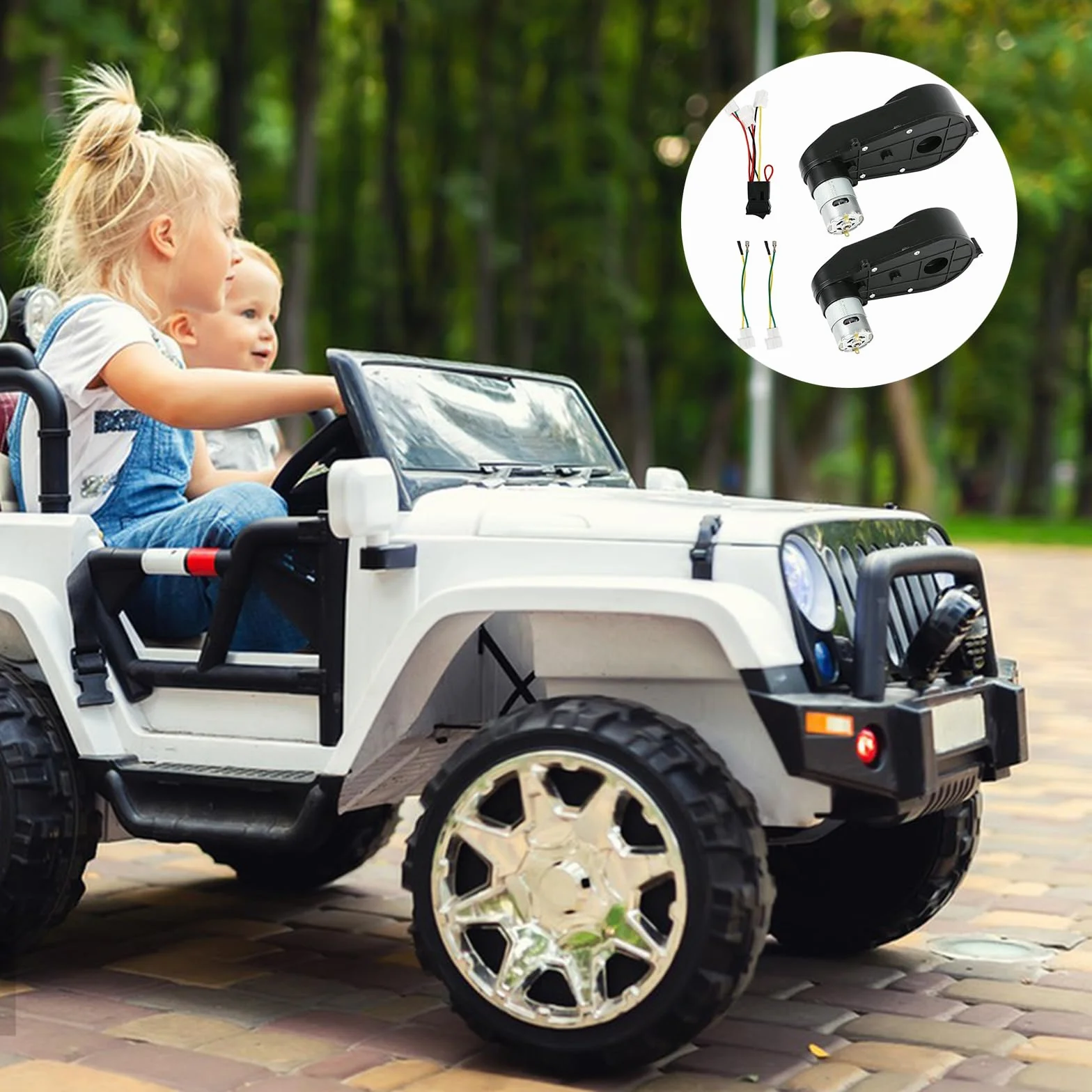 2x Motores Electricos, Motor Electrico 12V 18A 160W 40000RPM RS550 para Coche Infantil Motor Electrico Repuestos Coche Infantil