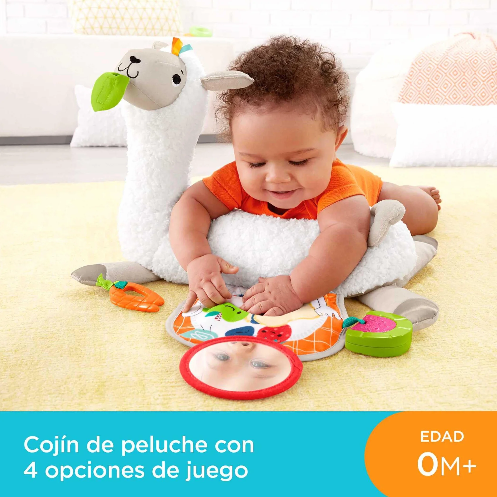 Fisher-Price Llama Crece Conmigo Cojín Juguete Sensorial Mattel GLK39