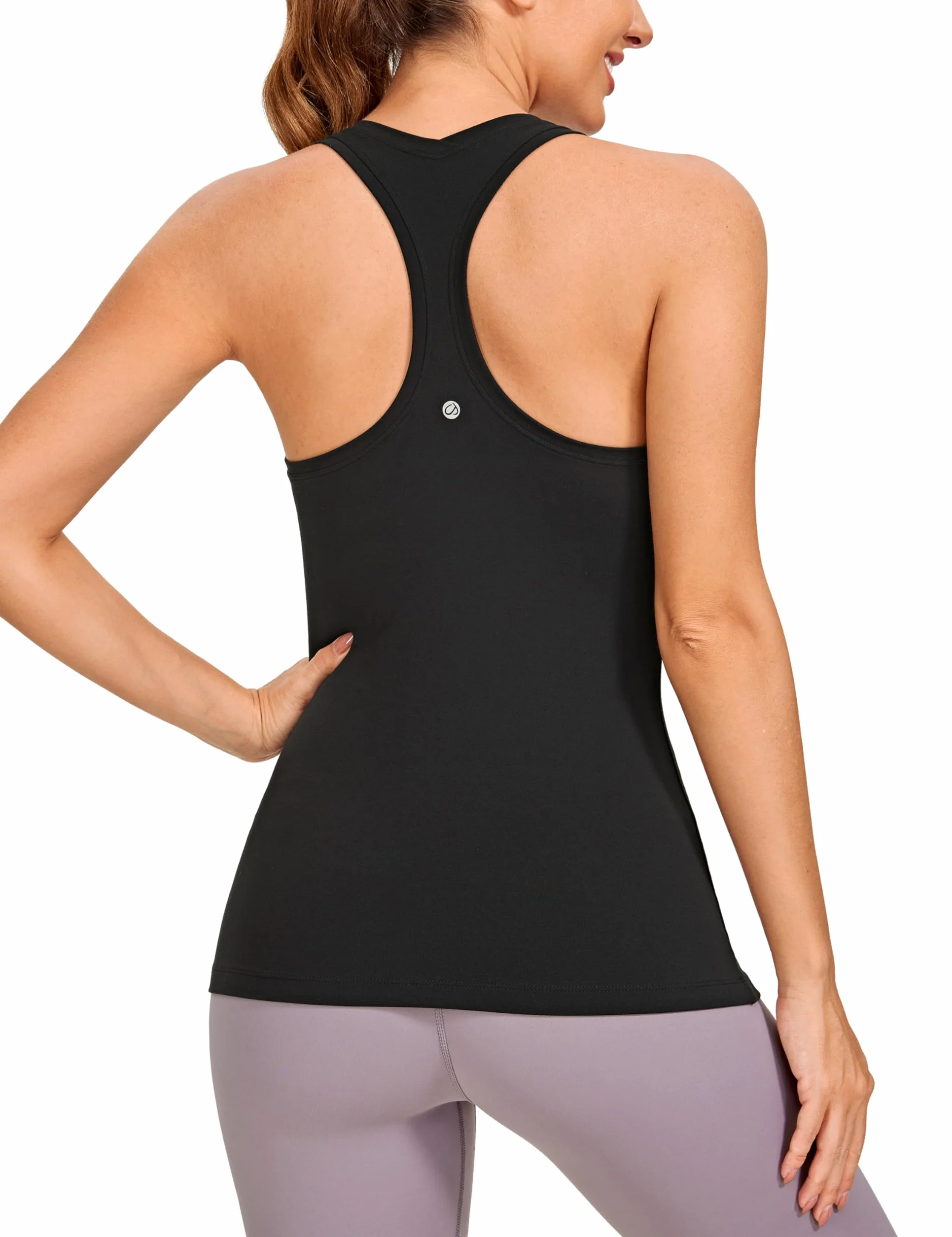 CRZ YOGA Butterluxe Camiseta sin Mangas Mujer Espalda Cruzada Gimnasio