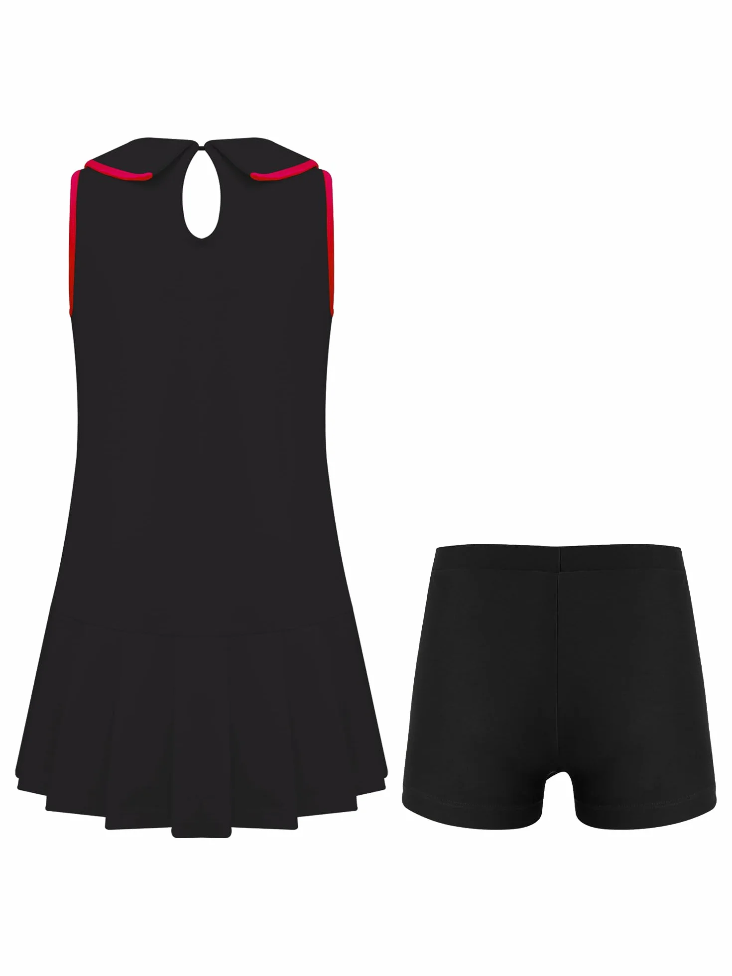 Vestido de tenis sin mangas para niña ropa deportiva de verano bádminton correr entrenamiento