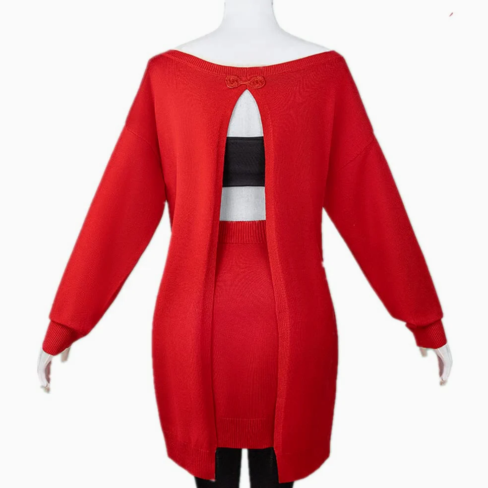 COLSA Yor Forger - Disfraz de cosplay de anime, espía, familia, Yuri Briar, uniforme de Halloween con sombrero (XL, Yor)