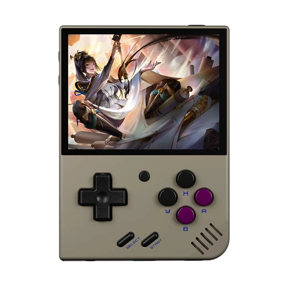 Mini Plus - Consola portátil para videojuegos retro con sistema Linux, pantalla IPS de 3,5 pulgadas, consola de juegos recargable, soporte WiFi, 3000 mAh, regalo para niños y adultos
