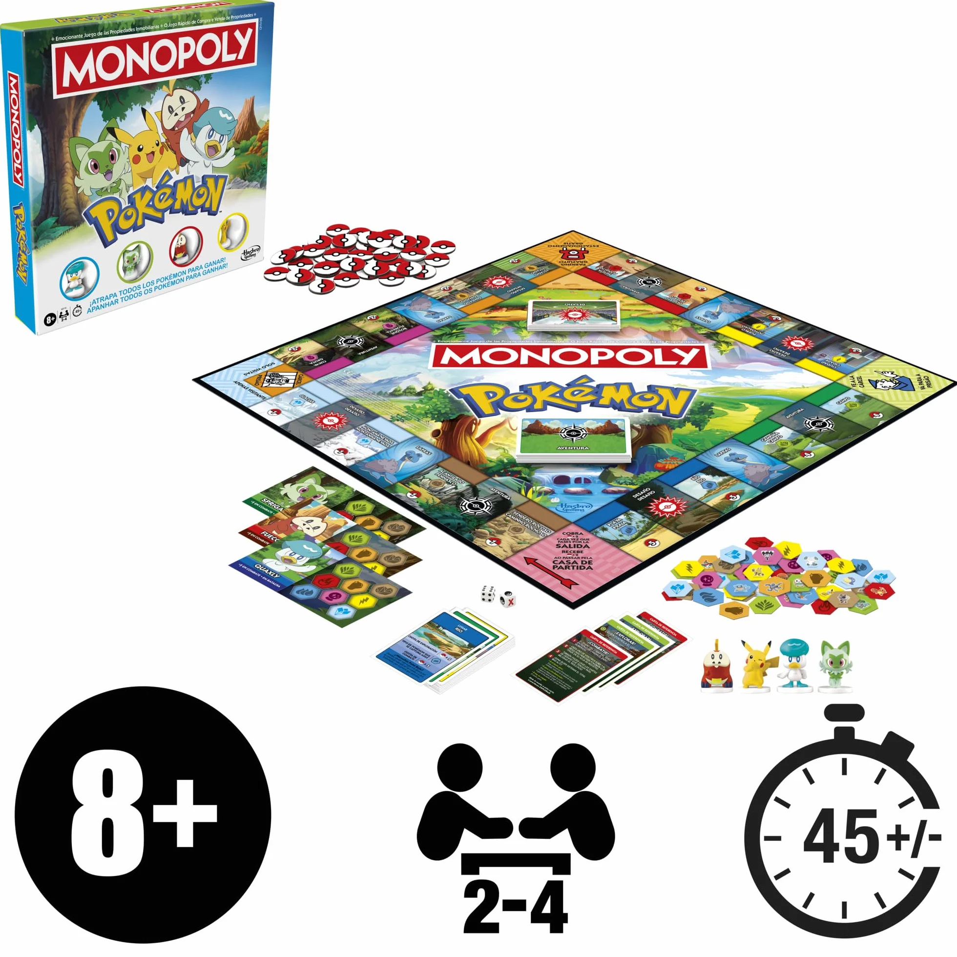 Juego de Mesa Monopoly Edición Pokémon - Versión en español Portugues