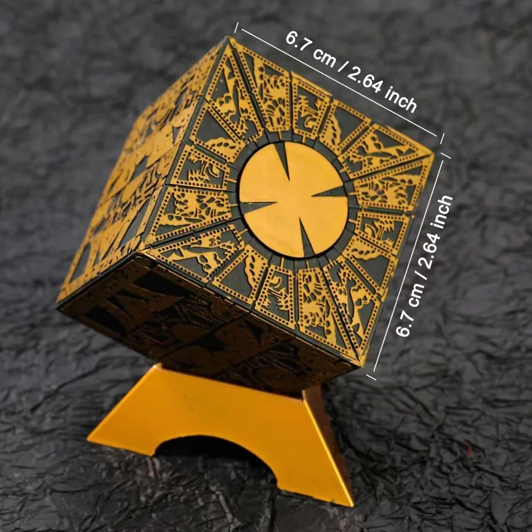 Hellraiser Puzzle Box, Caja De Rompecabezas Desmontable Y Giratoria Deformable, Adecuado para Niños Y Adultos Caja De Rompecabezas De Película De Novedad De Miedo