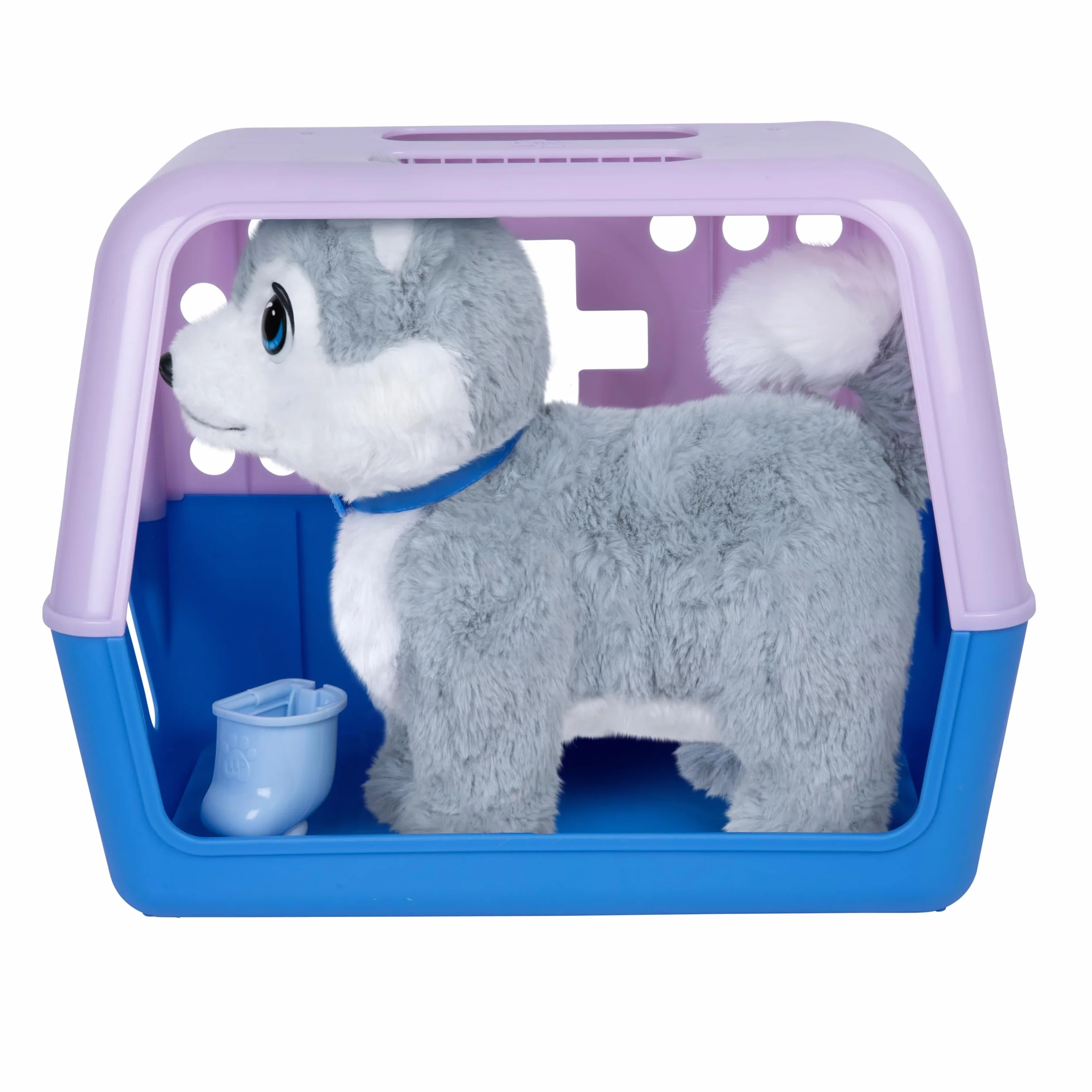 Little Live Pets Ouchies Aspen – Exclusivo Cachorro Husky Interactivo con más de 50 Sonidos y reacciones, Incluye Set de Veterinario y Bolsa de Transporte, a Partir de 4 años