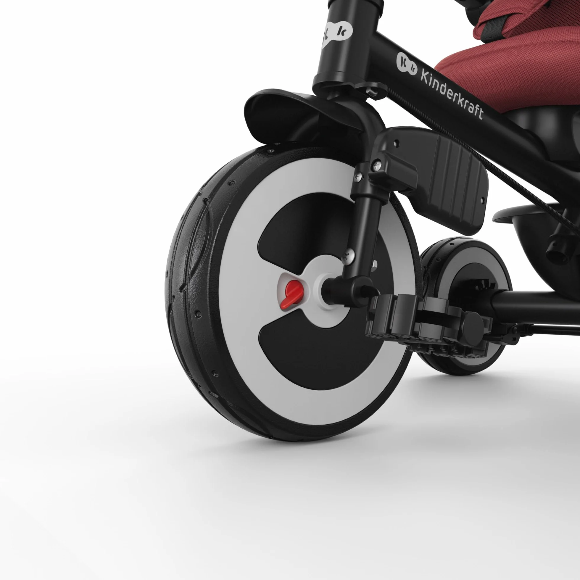 Kinderkraft Aston 2 Pro Triciclo Evolutivo, Bicicleta Sin Pedales, Bicicleta Bebe, para Niños, Cinturón, con Accesorios, Portavasos, Cesta, 9 Meses a 25 kg, Rosa
