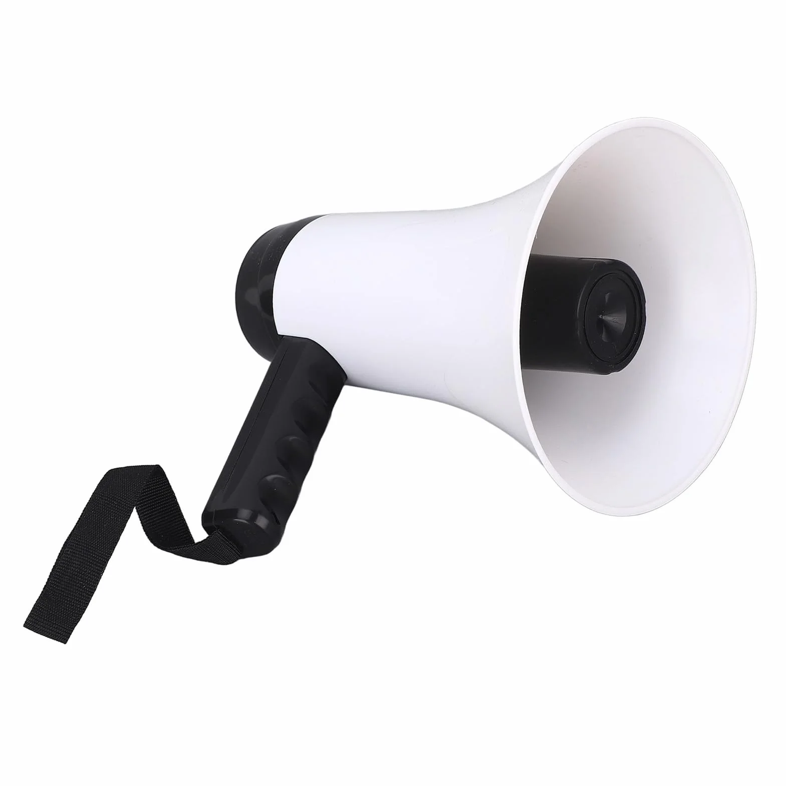 Megáfono Portátil con Grabación de Voz 300 Segundos, Batería Litio Recargable 1500 mAh, Altavoz Ruidoso con Correa para Fútbol