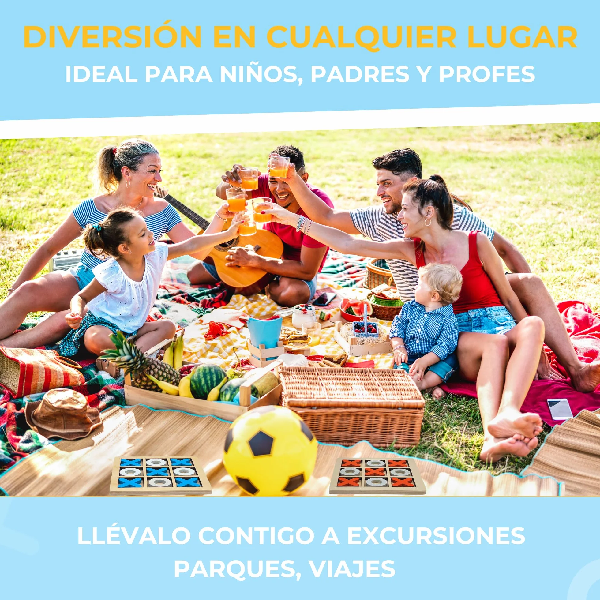 Pack 25 Juegos 3 en Raya de Madera Regalos Cumpleaños Niños Colegio