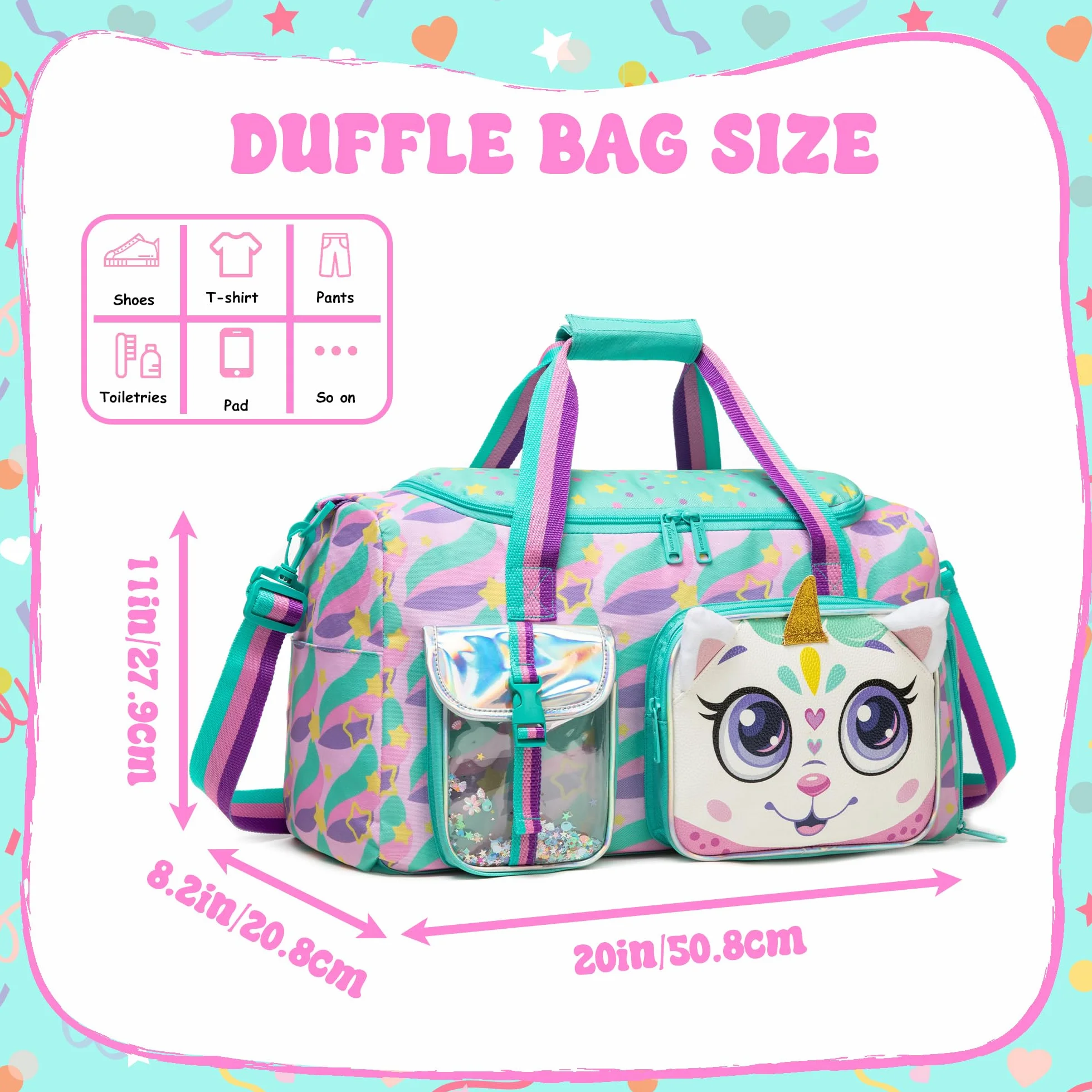 HTgroce Bolsa de Gimnasio con Compartimento, Duffel para Viaje, Tote Deportivo