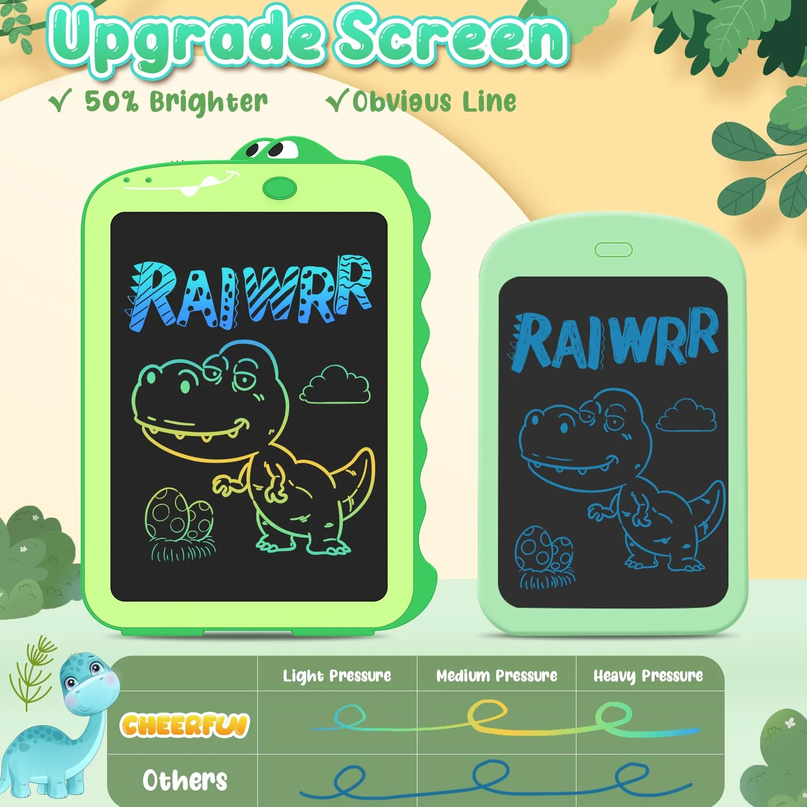 Tableta Gráfica Escritura con Pantalla LCD 8.5 Pulgadas Dinosaurios Juguetes Niños Regalo Niña 2-8 Años