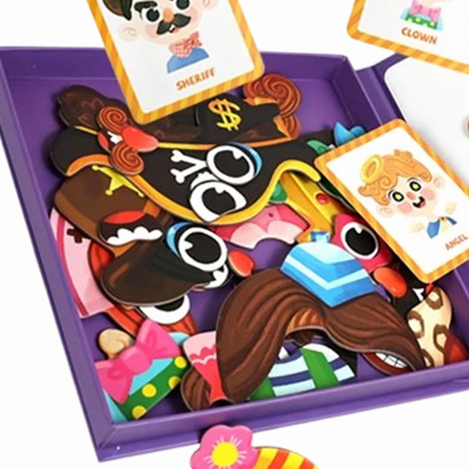 Genérico Puzle de Vestir,Tablero Magnético Educativo para DIY,Juegos de Vestir DIY y Hechos a Mano | para Niñas De 3 A 6 Años Juego De Imitación Preescolar Regalo
