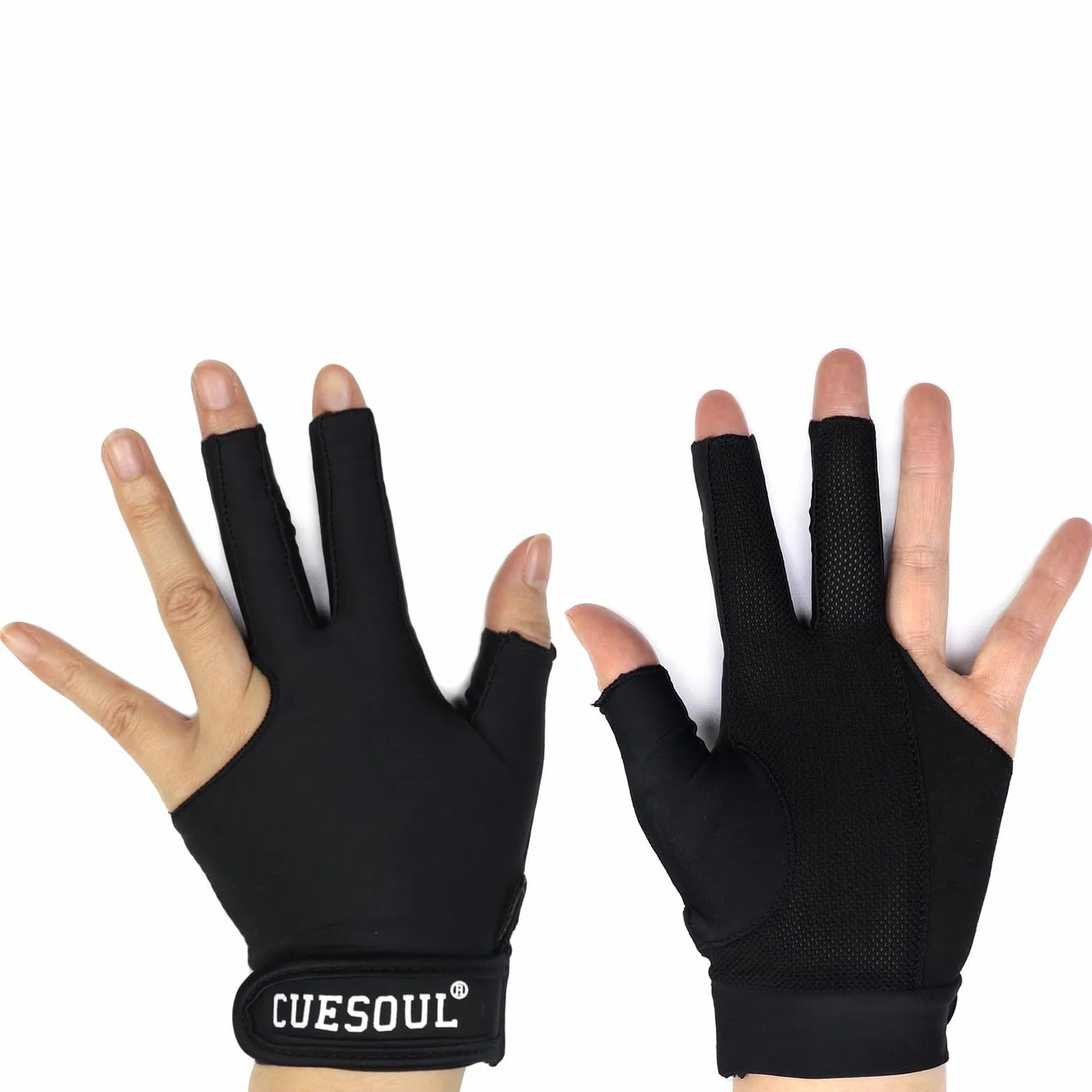 CUESOUL Guantes de Billar Mano Puente Izquierda Derecha para Snooker Carambola