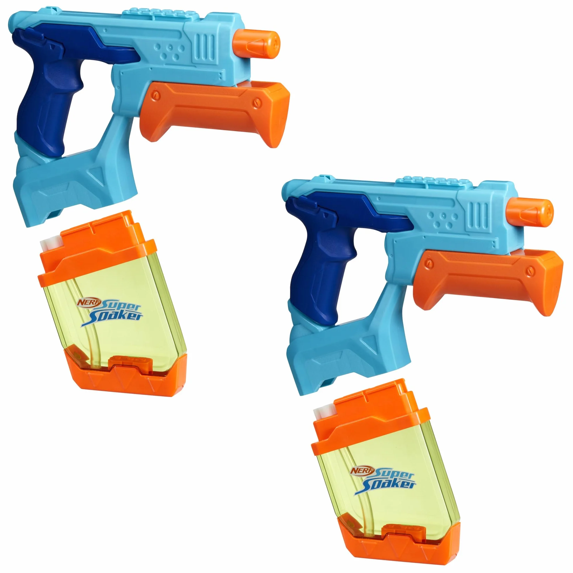 Hasbro Nerf Super Soaker Dunk-Fill 2-Pack, Set de Lanzadores de Agua, Llenado Instantáneo, Juguetes para Niños y Niñas de 6 Años o Más, Diversión en Familia