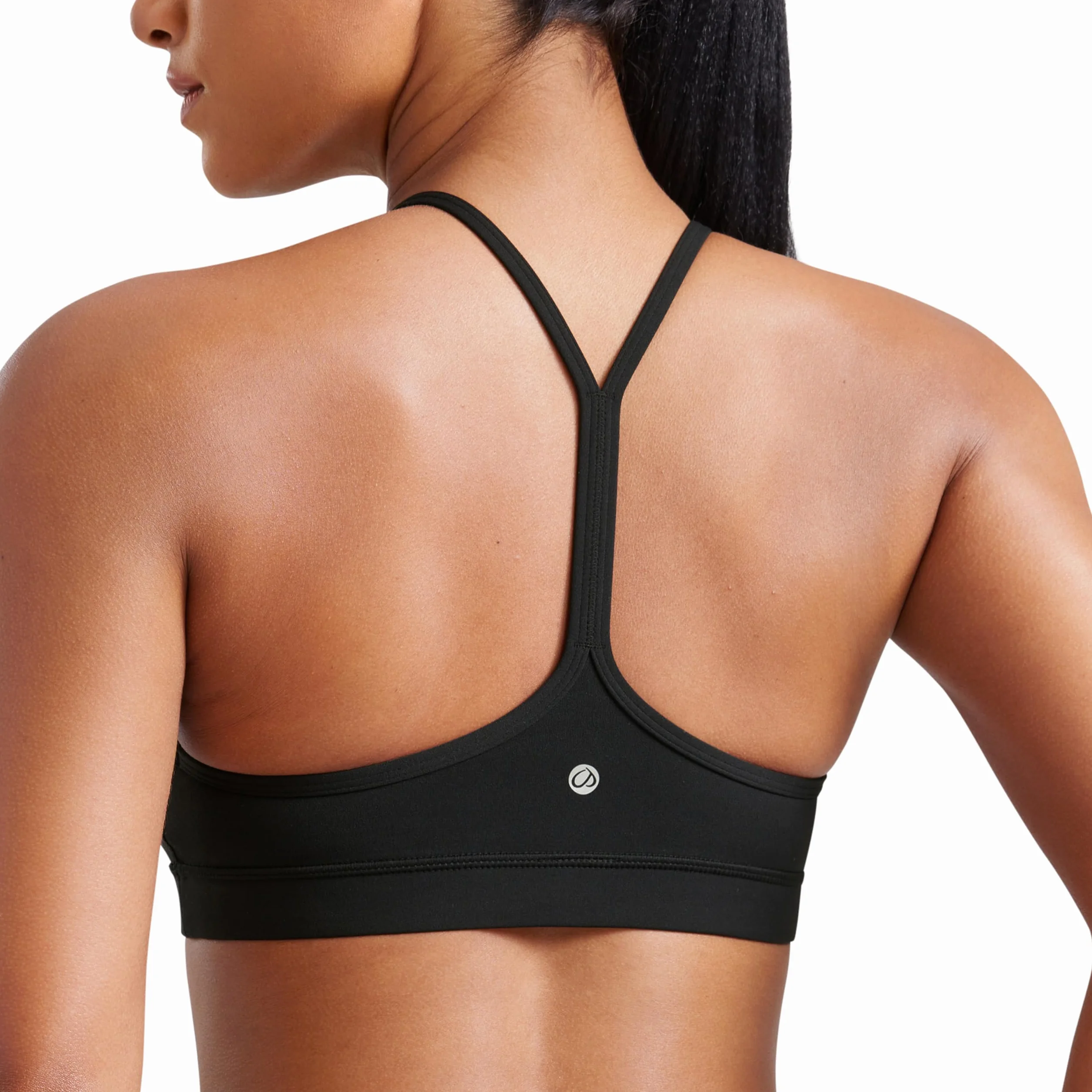 CRZ YOGA Mujer Butterluxe Sujetador Deportivo Racerback Spaghetti Straps Bajo Impacto Yoga Bra