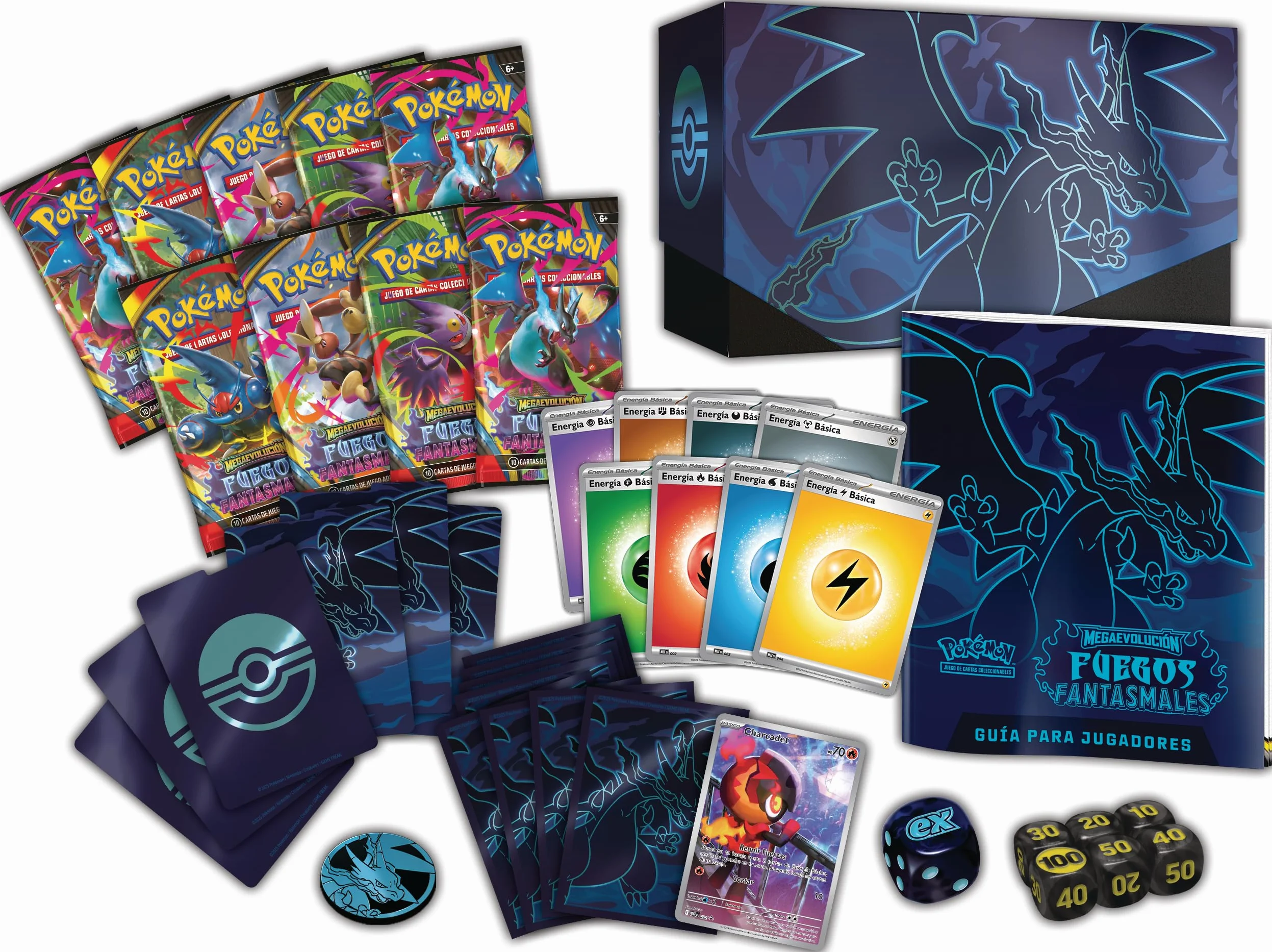 Pokémon JCC: Caja de Entrenador Élite Megaevolución-Fuegos Fantasmales