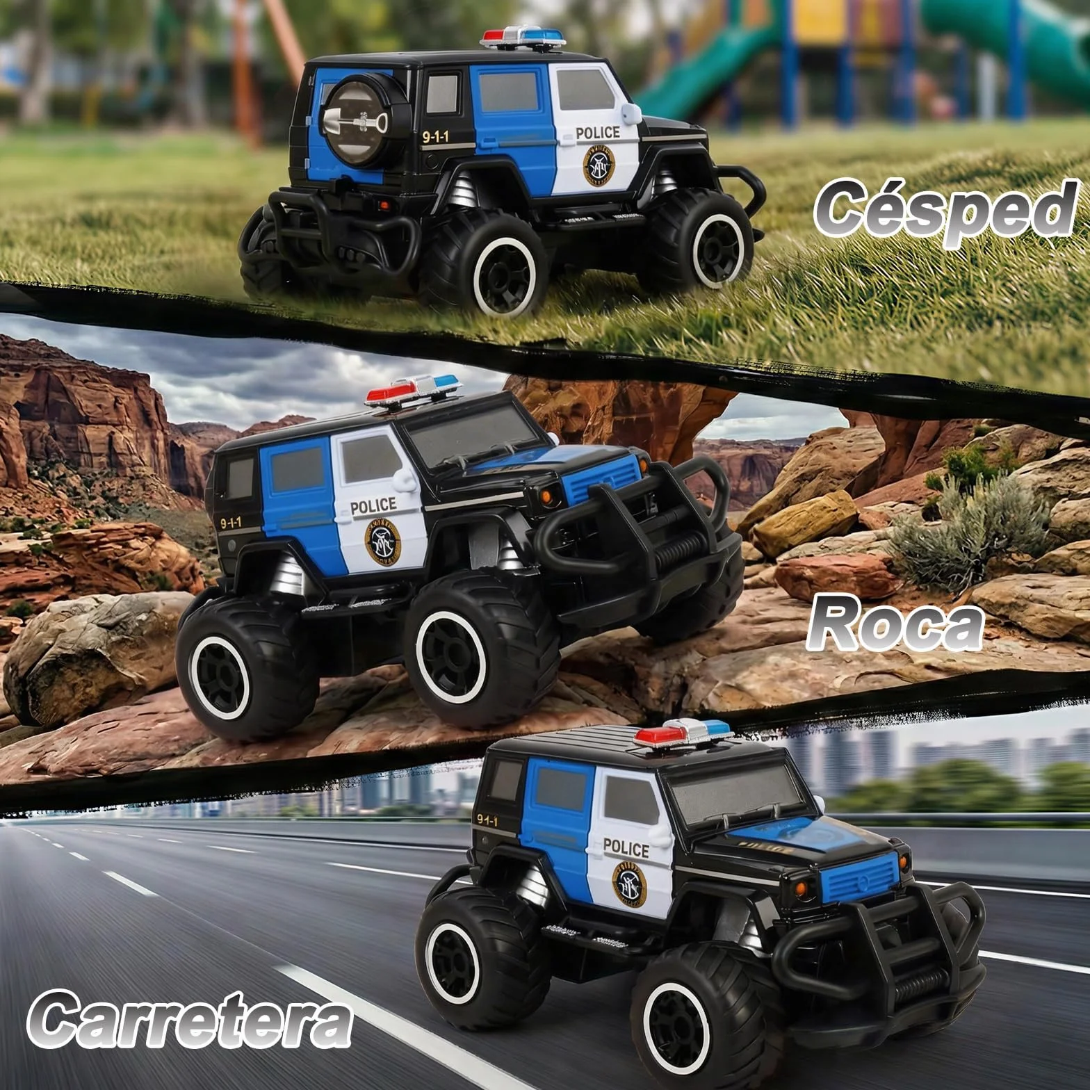 Pup Go Coche Teledirigido para Niños 3+ Años, Niños, Rápido RC Coche de Juguete, Coche Radiocontrol Coche de Policía Niña, Radio Control de Coches Juegos Regalos Cumpleaños