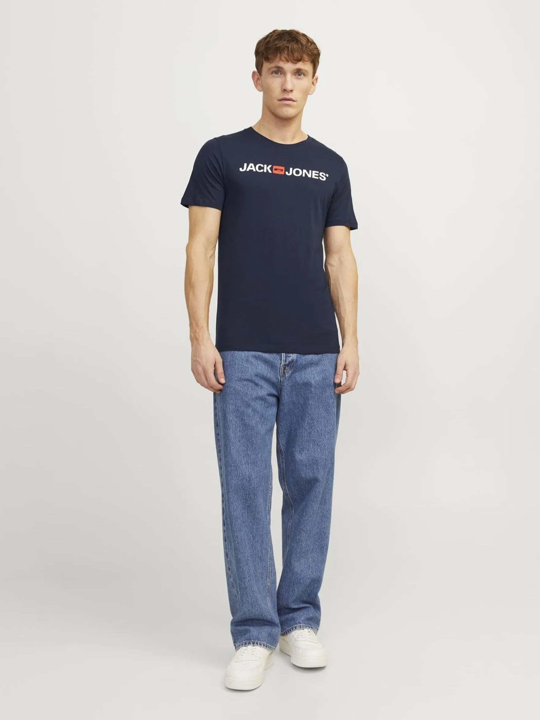 JACK & JONES Men's Jjecorp Logo Tee SS Crew Neck T-Shirt, 3XL