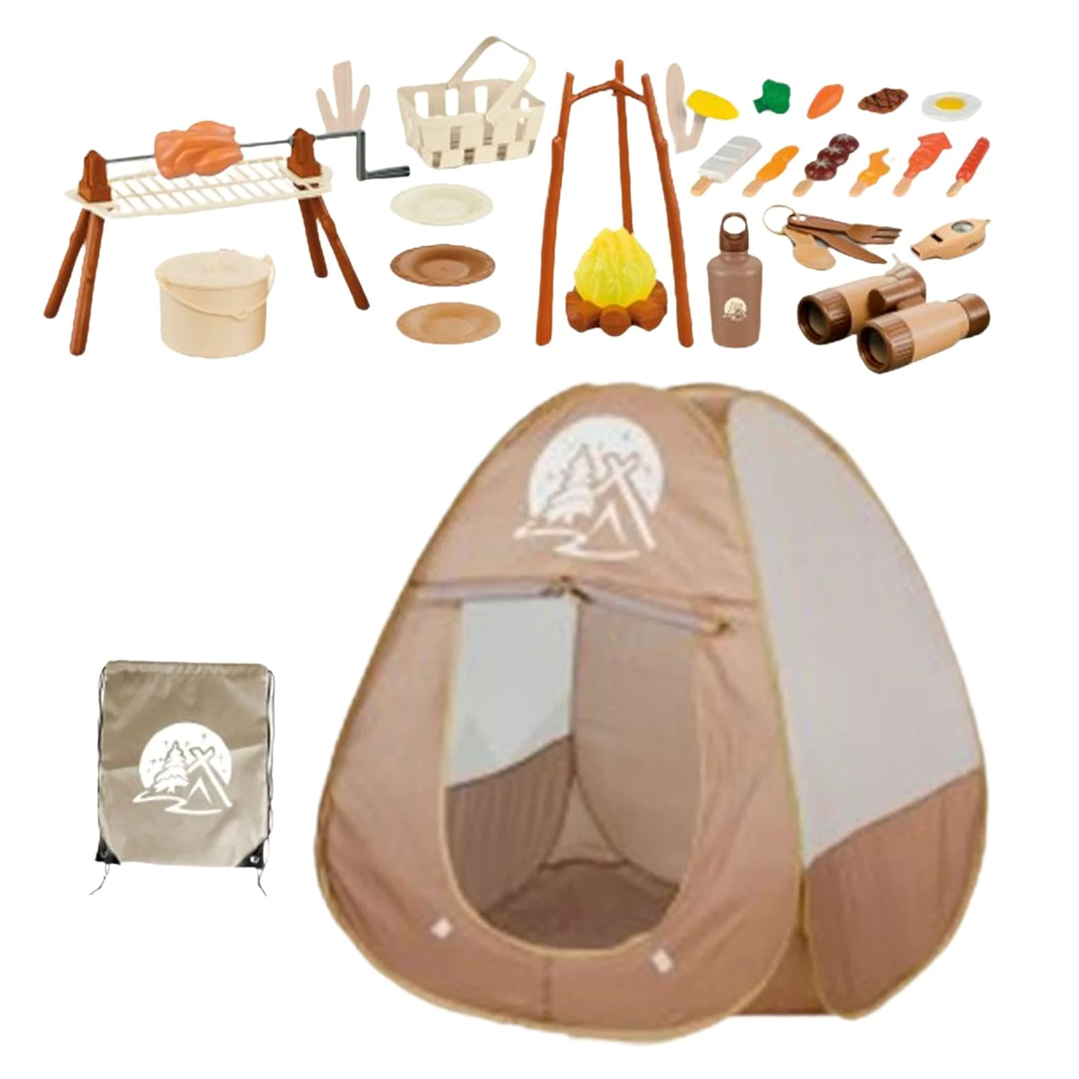 kowaku Set de 34 Piezas de Equipo de Camping para Niños, Juguetes para Fiestas Y Actividades de Aventura para Niños Y Niñas.