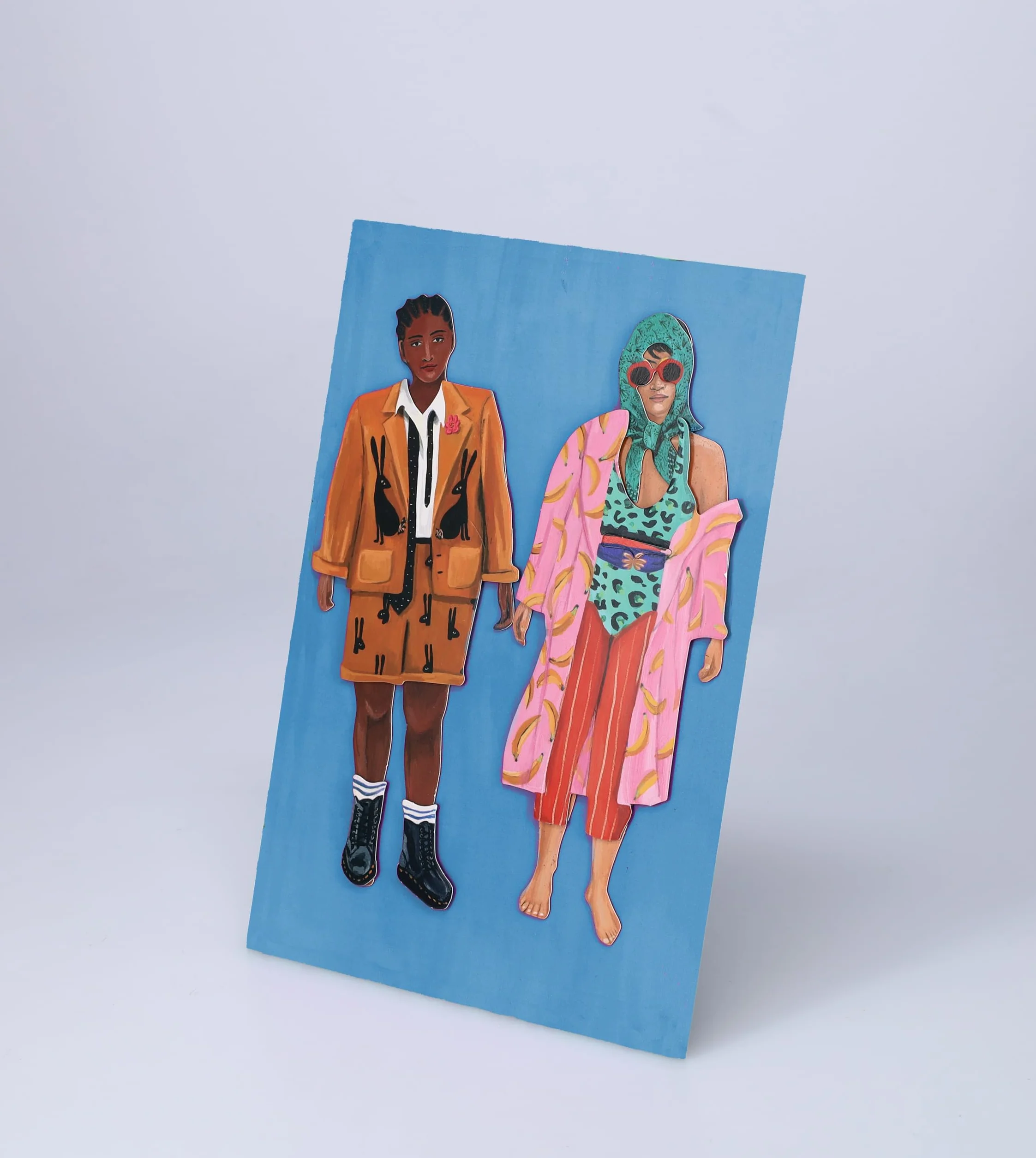 Chronicle Books Fearless Fashion Magnetic Dolls | Mix-N-Match Set | 4 Dolls, 50 Pieces, Thousands of Combinations