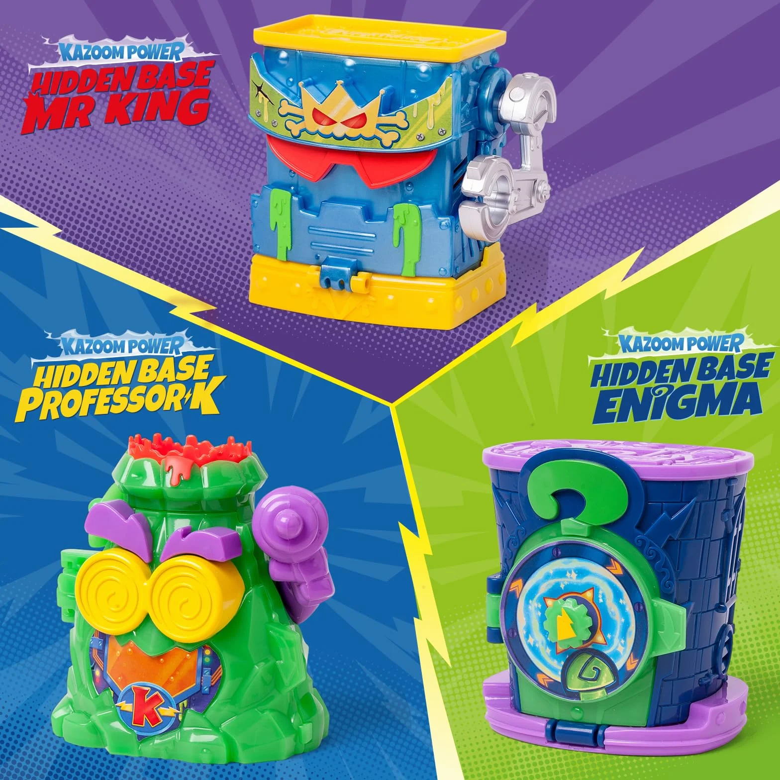 SUPERTHINGS KAZOOM Power Hidden Base Enigma - Guarida de Enigma Serie TV