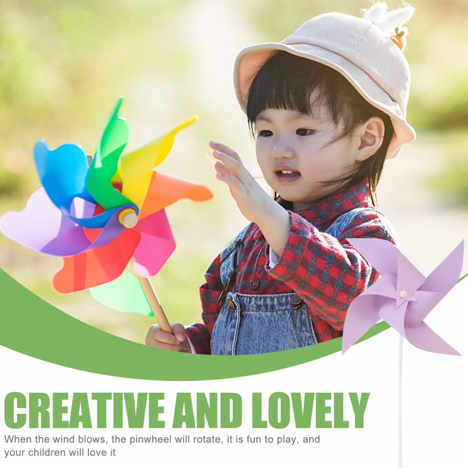 COHEALI Molinillos de Viento de Papel para Niños 8 Piezas Colores Mezclados para Manualidades Creativas Montaje y Dibujo Juguetes Educativos para Fiestas y Actividades Familiares