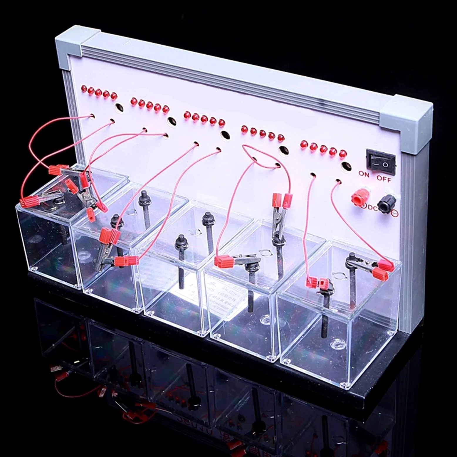 Demostrador De Conductividad De Electrolitos En Química, Dispositivo Experimental De Electrólisis del Agua, Instrumento Didáctico sobre El Principio De Conducción De Soluciones.