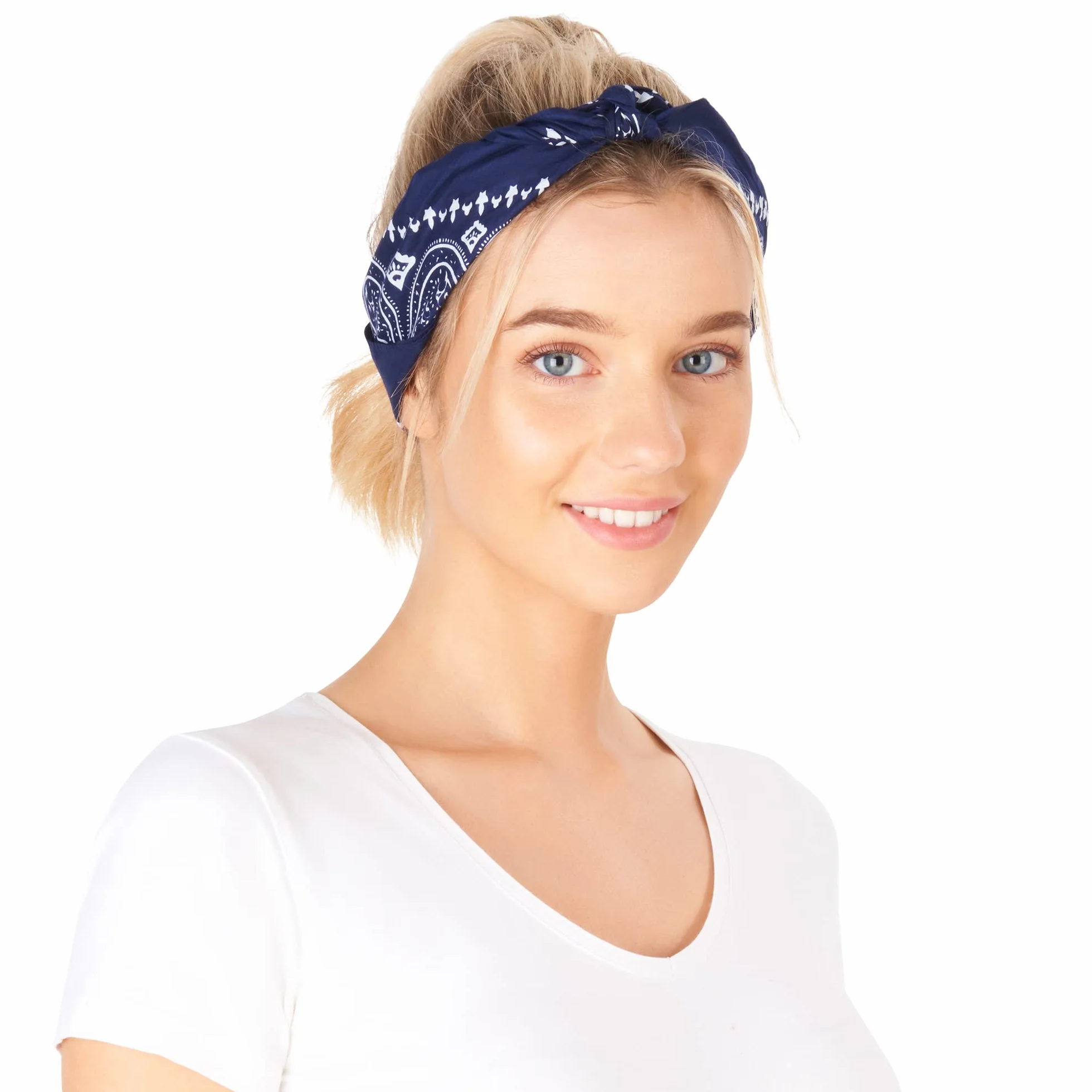 LOVARZI Bandana de algodón premium para hombre y mujer - Pañuelo cabeza y cuello