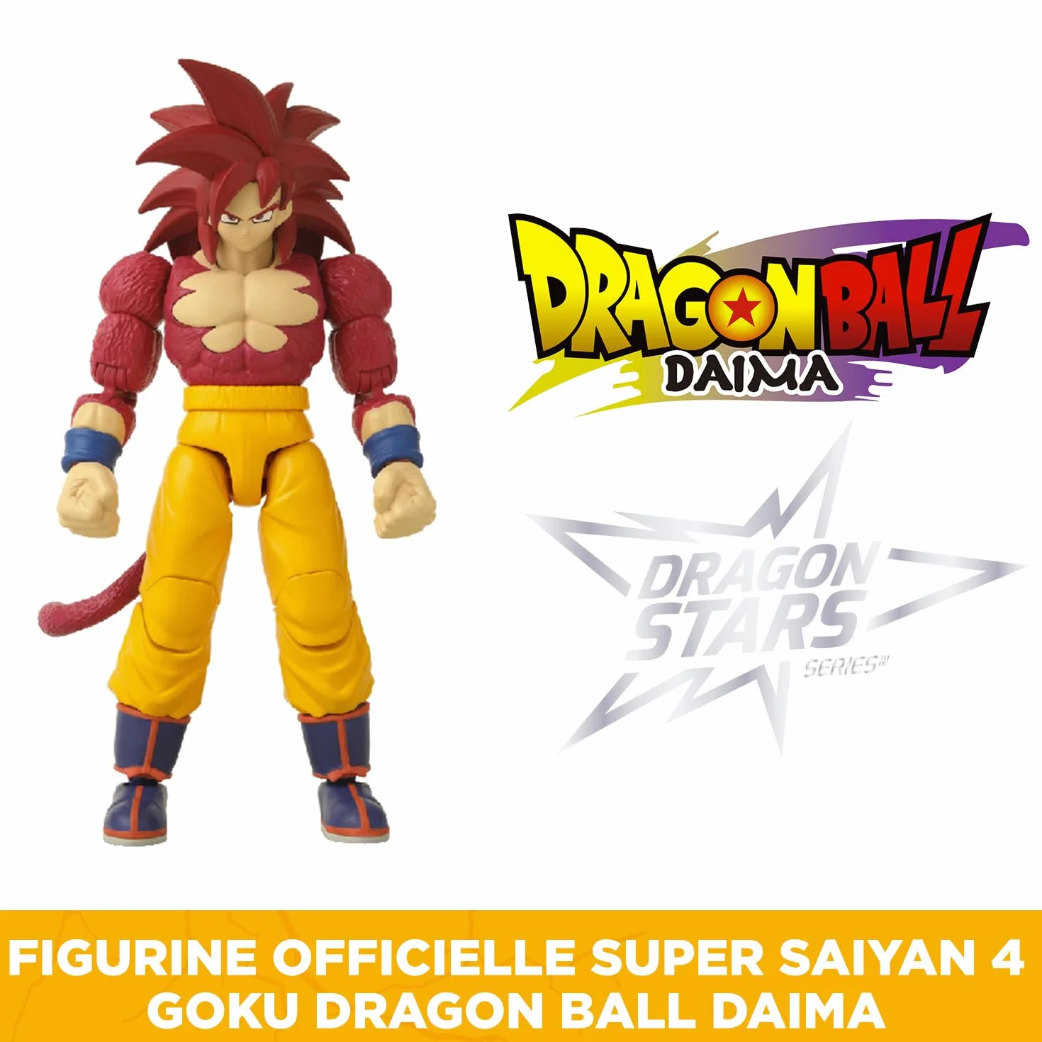 BANDAI Dragon Ball Daima Figura de Acción SS4 Goku Dragon Stars 17 cm Articulada Multicolor