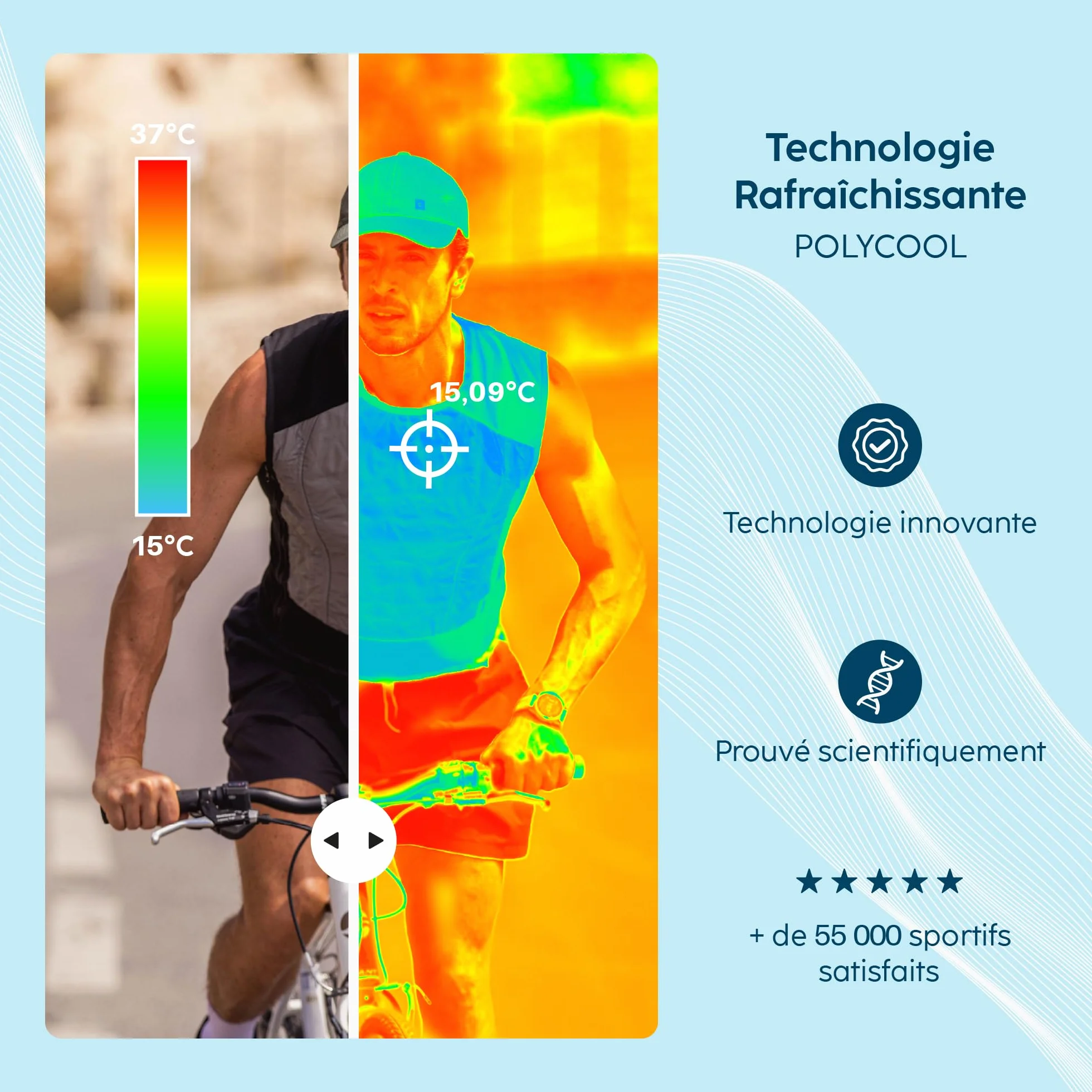 Chaleco refrescante G-HEAT Policool Ultraligero Transpirable Efecto Frescura Instantánea