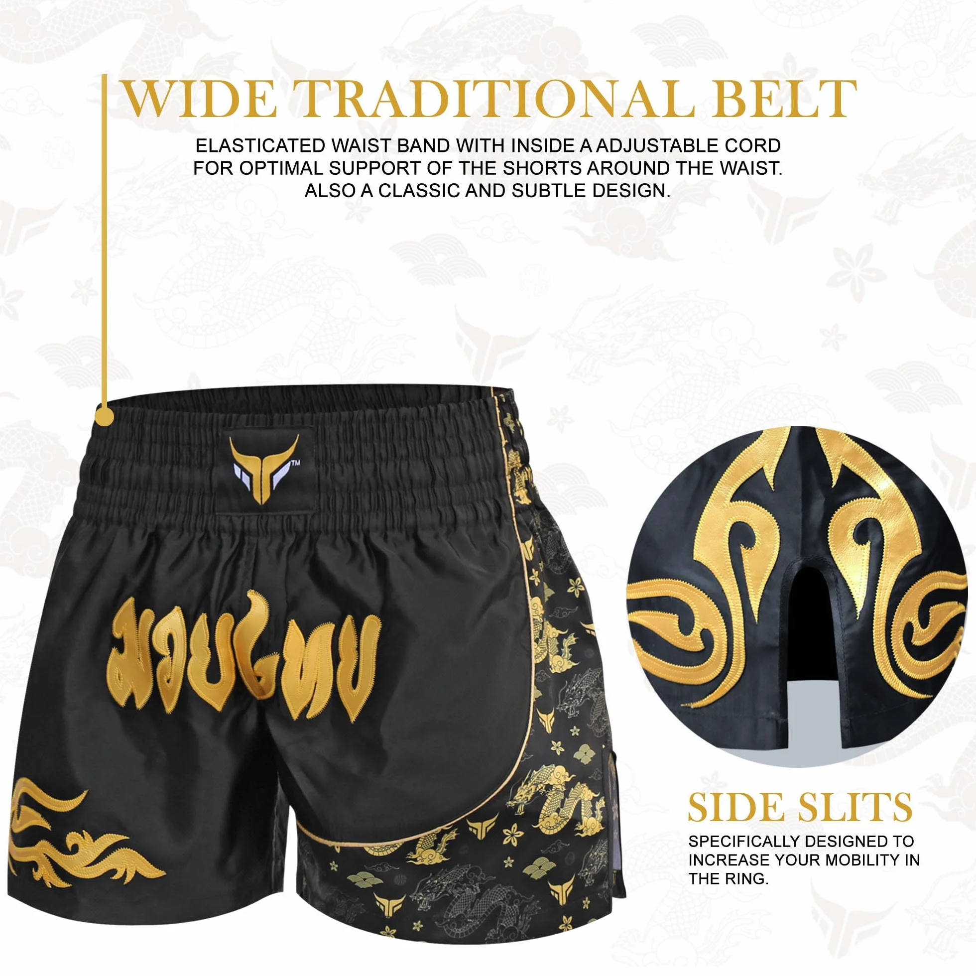 Mytra Fusion Pantalones Cortos de Kickboxing para niños Muay Thai jóvenes Lucha Jaula Entrenamiento MMA Artes Marciales