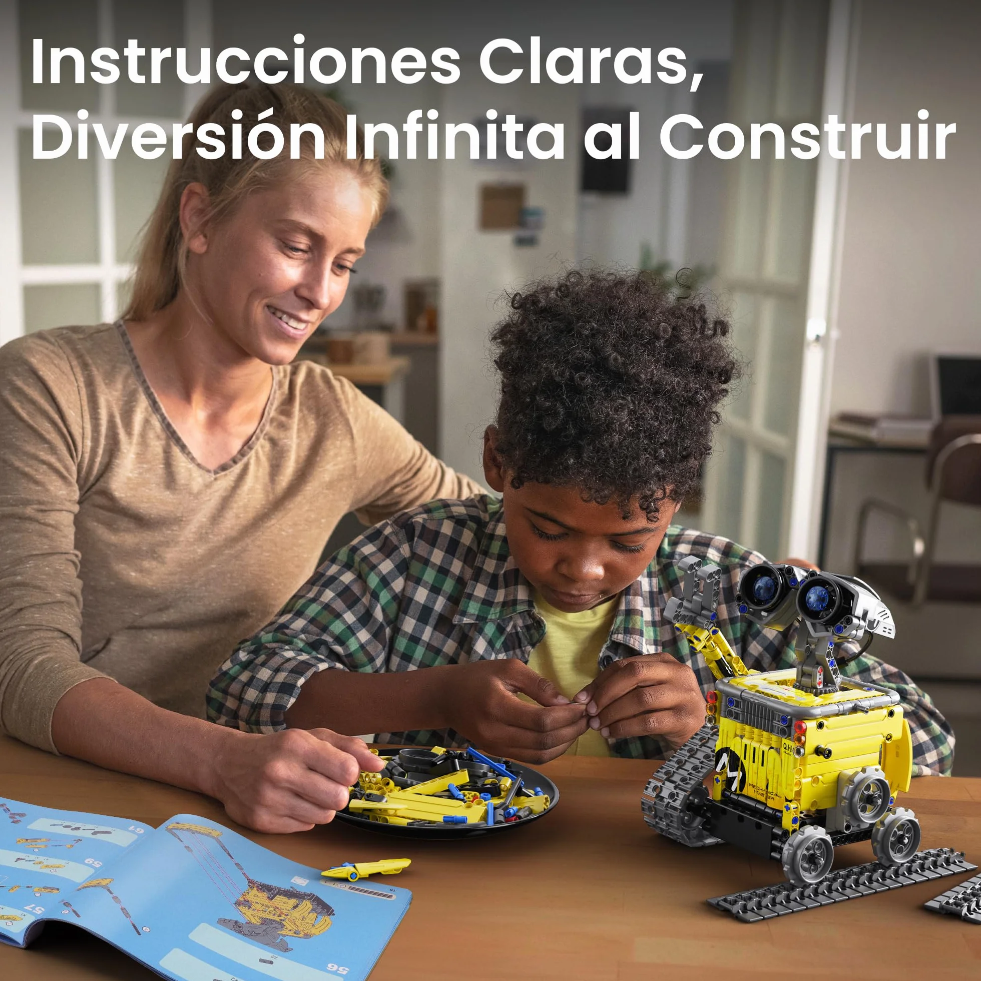 Sillbird 5 en 1 Kit de construcción de Robots con Mando a Distancia Stem Regalos para niños de 8-13 años, Codificación Juguetes Robóticos para Niños Cumpleaños（488 Piezas）
