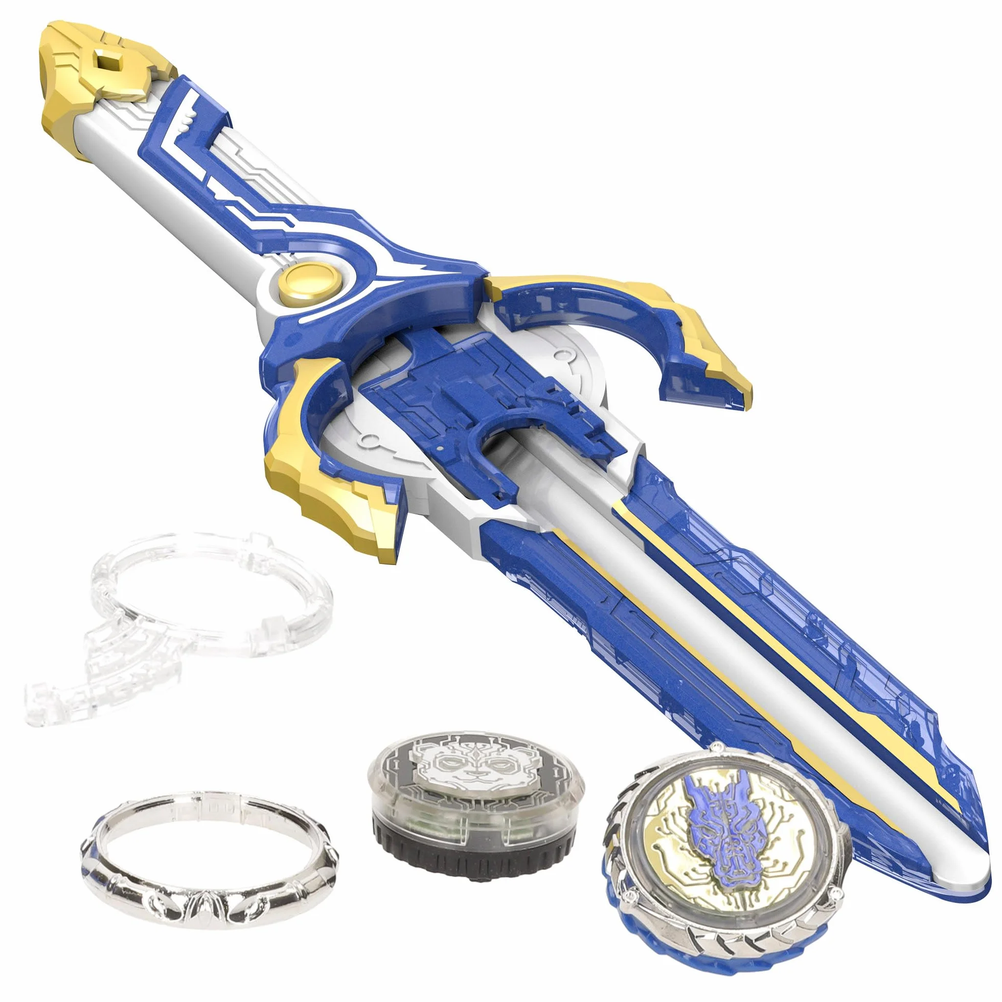 COLORBABY Infinity Nado S6 Advanced Pack Fury Wave Dragon, Espada lanzadora, Peonza de Luces y Piezas Intercambiables, Juguete de Combate Personalizable (48091)