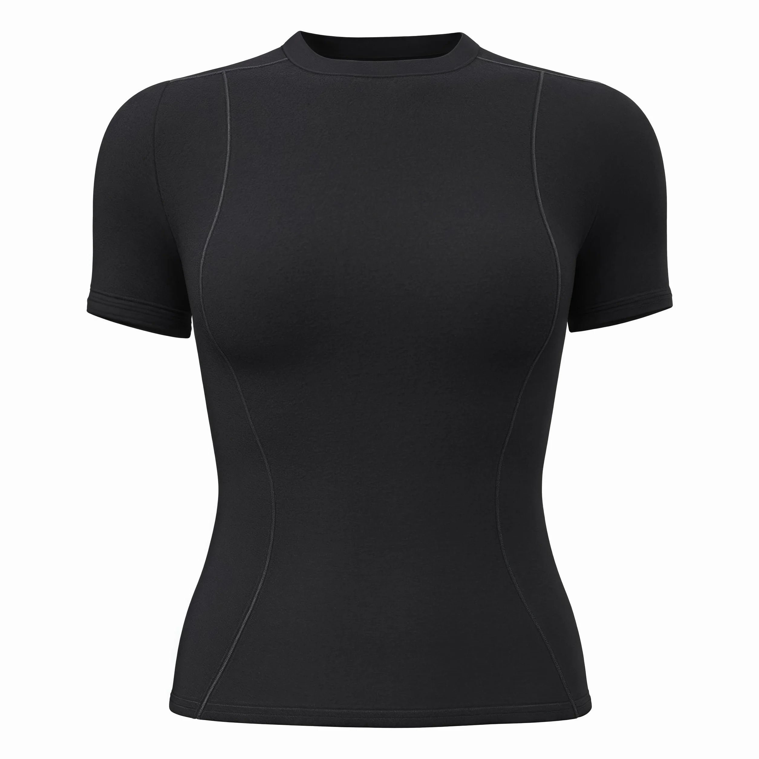 Camiseta Deportiva Manga Corta Mujer Yoga Correr Elástica