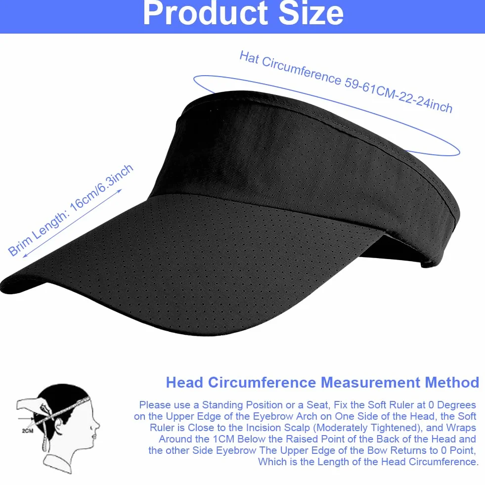 Aomig Viseras para Mujer, Sombrero Verano Transpirable Ajustable, Gorra Unisex de Malla para Running Beisbol Tenis Golf