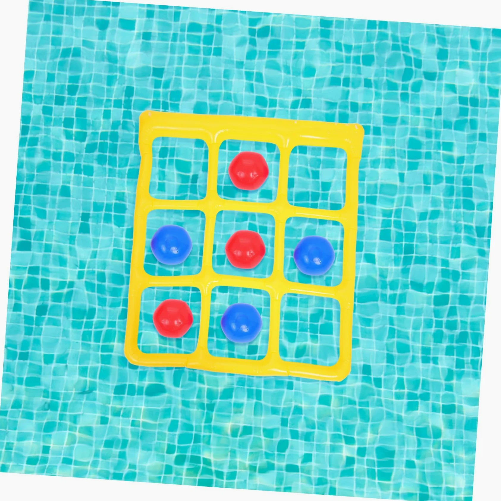 Juguetes Acuáticos Inflables para Piscina, Juego 1 Set PVC | 9 Cuadrículas, Fácil de Inflar y Desinflar, Decoracion Verano, para Niños y Adultos