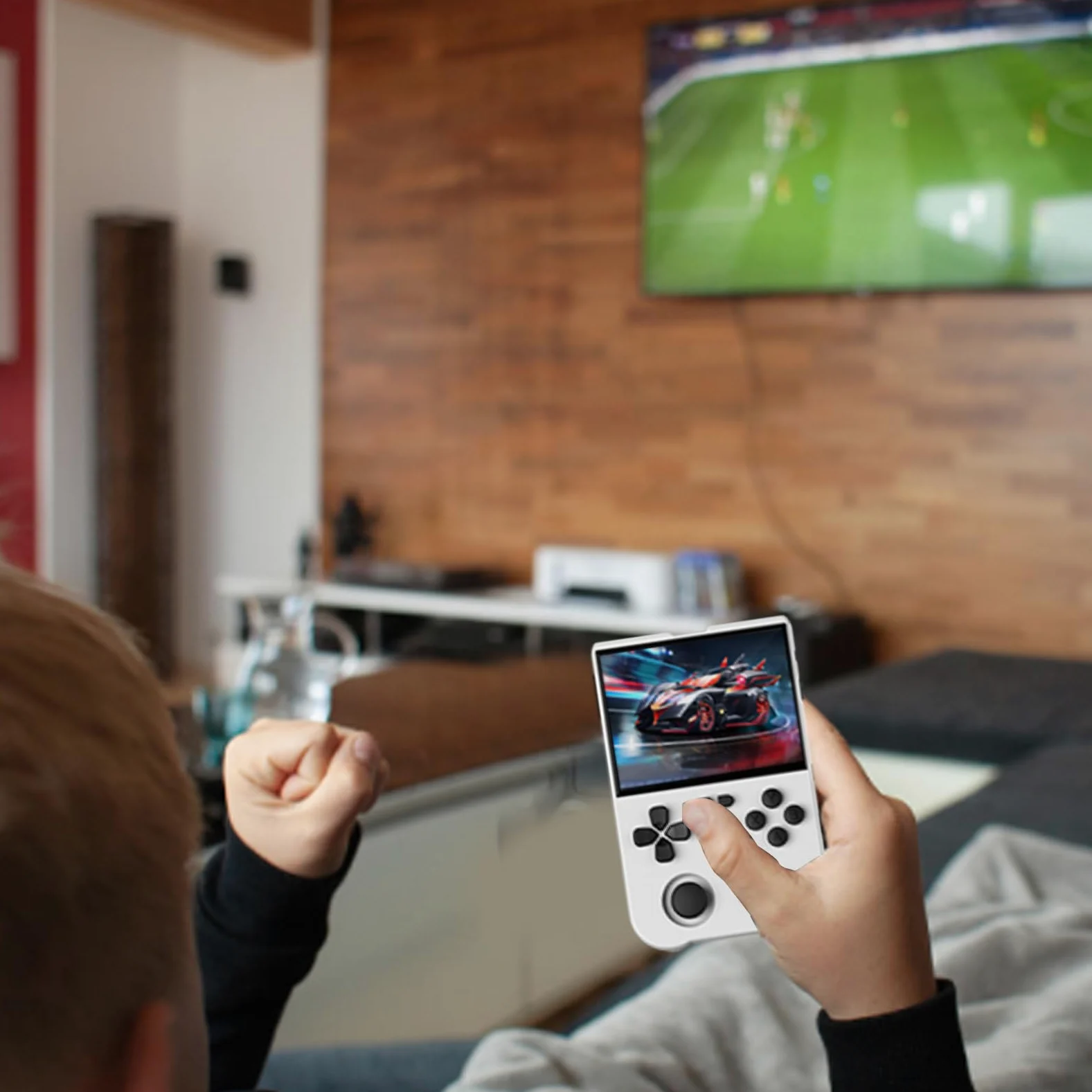 JINGAN Mano retro | Consola de juegos retro con batería de 3000 mAh | pantalla táctil de 3,5 pulgadas, consola de juegos para amantes de los juegos portátiles, admite múltiples emuladores, regalo