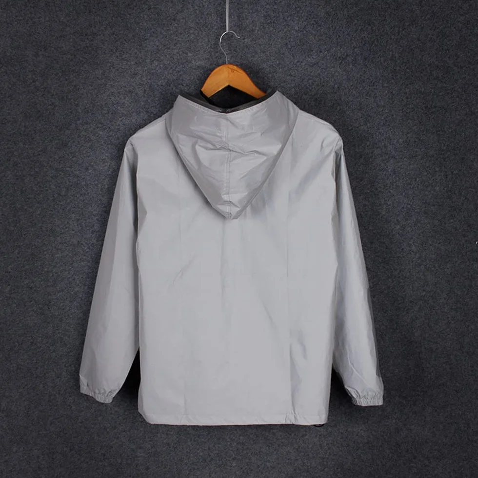 NewL Chaqueta Reflectante de Ciclismo para Hombres con Capucha