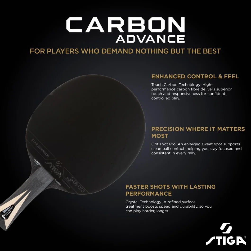 STIGA Carbon Advance Pala de Tenis de Mesa