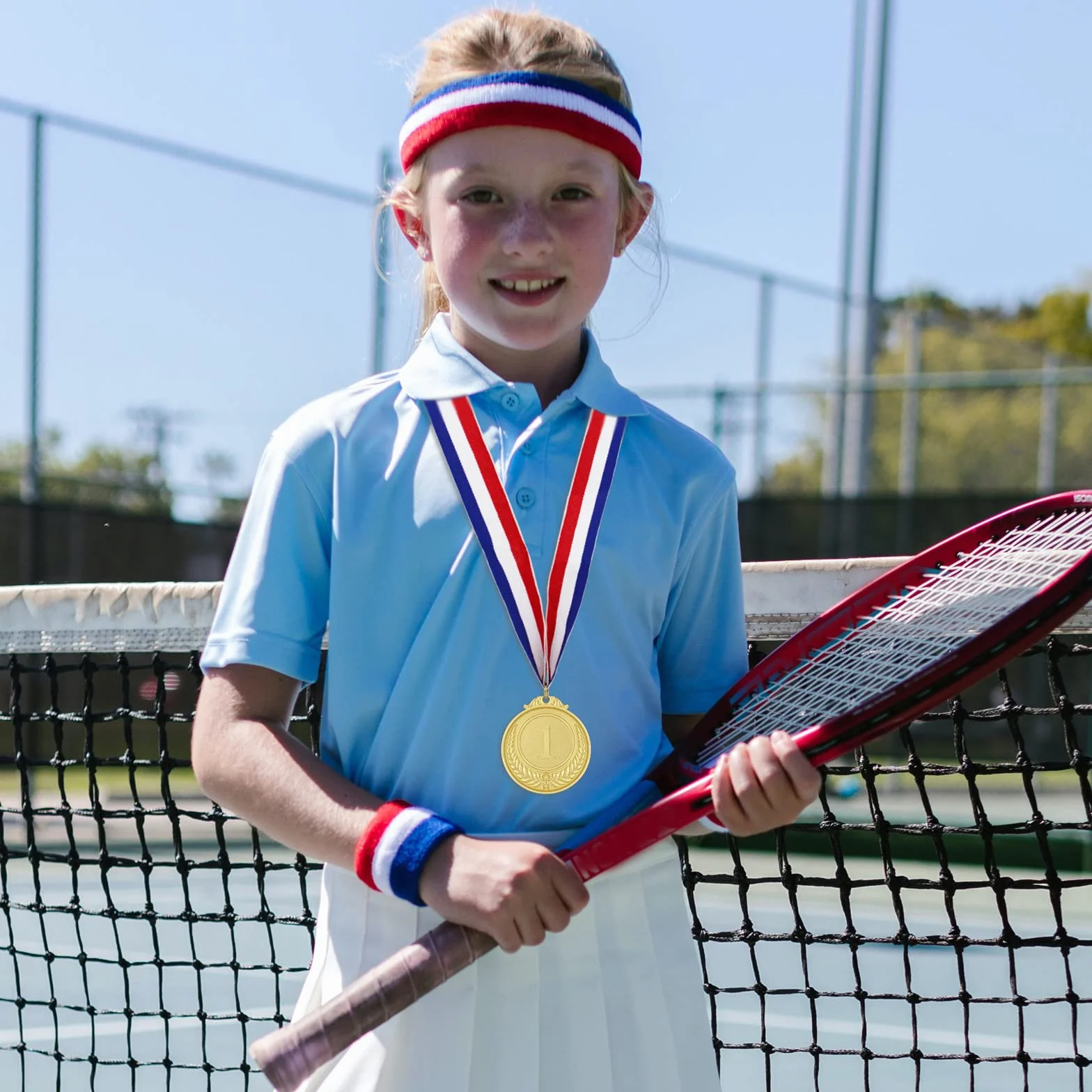 Donrime Medallas de Metal Dorado con Cintas, 12 Piezas, Premios Deportivos para Niños y Adultos