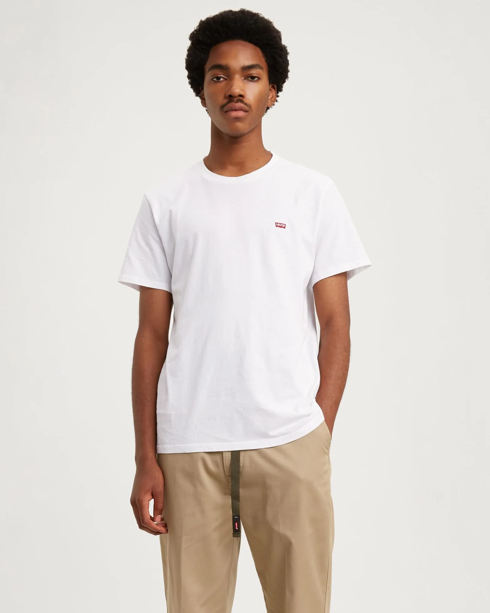 Levi's SS Original Housemark Camiseta Hombre Logotipo Chesthit