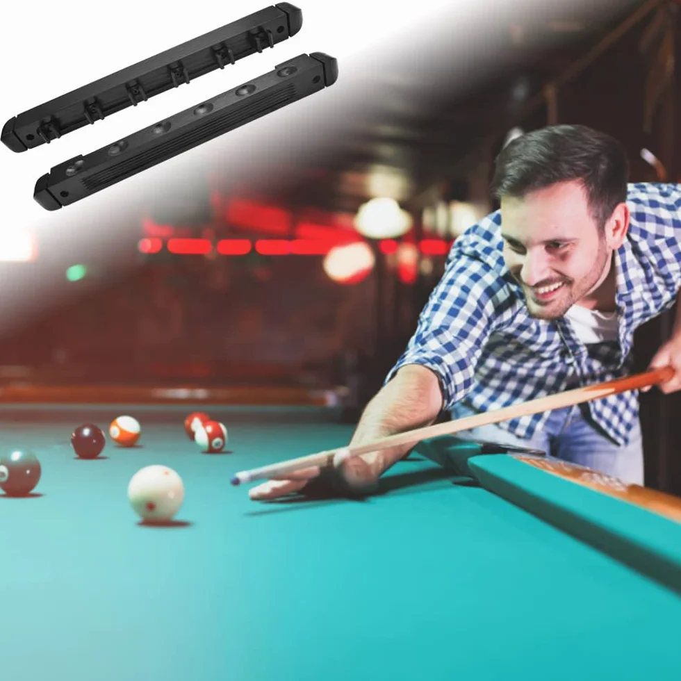 Soporte Billar Rack 6 Cue de Madera Montado en la Pared para Snooker