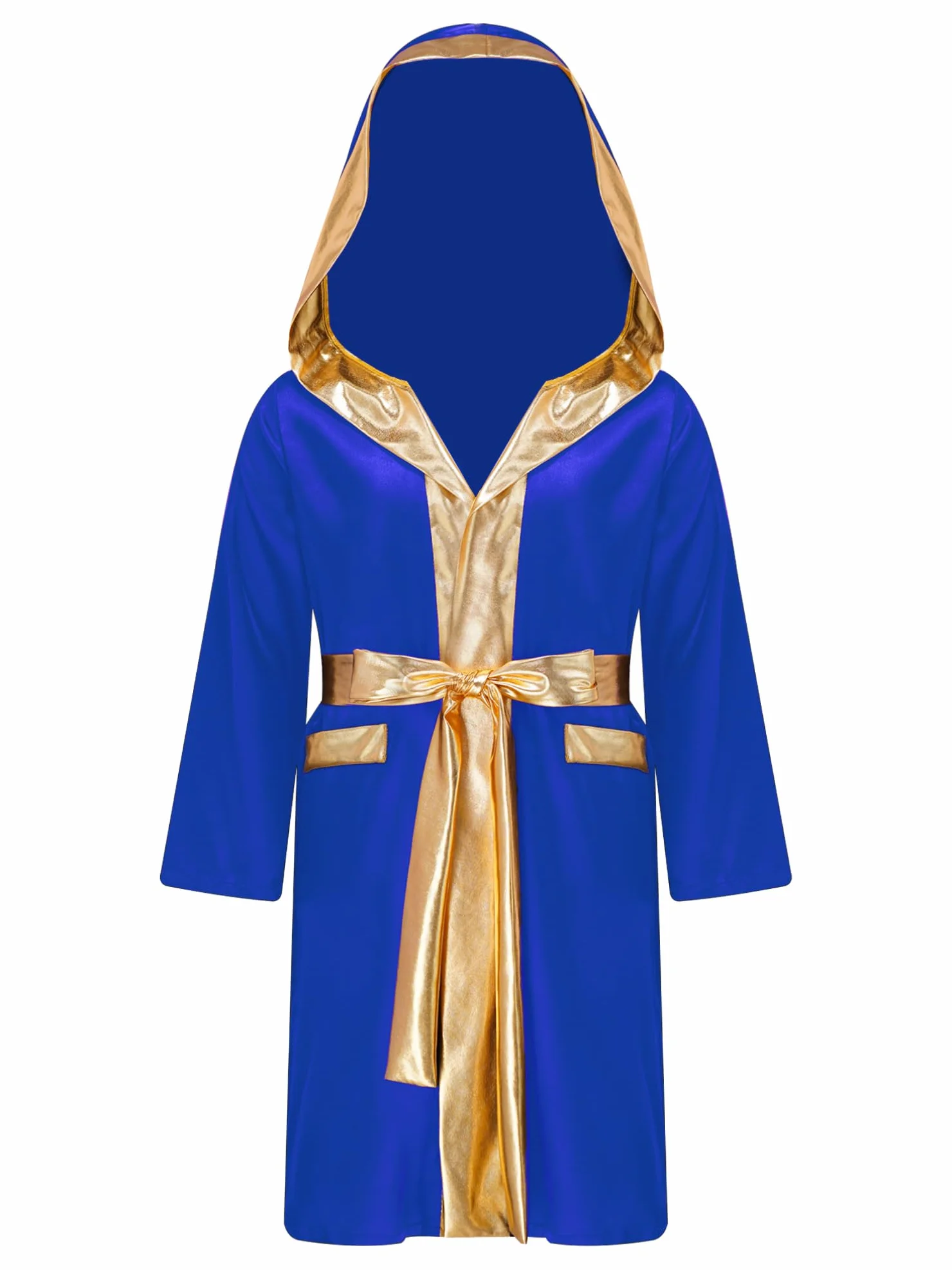 Bata de boxeo para niño uniforme de manga larga kickboxing chaqueta artes marciales Muay Thai entrenamiento con capucha cinturón