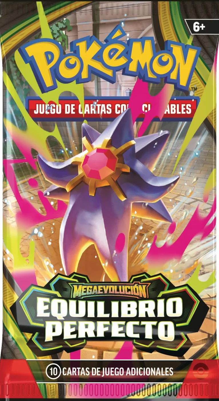 Pokémon JCC Megaevolución-Equilibrio Lote 6 Sobres de Mejora